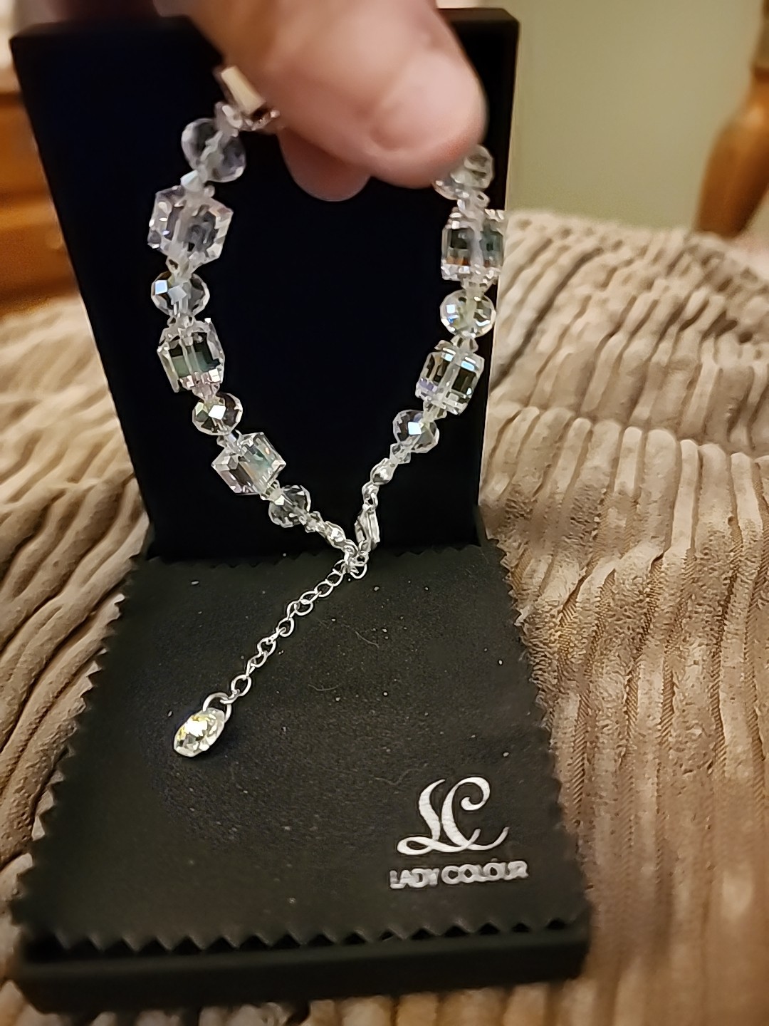 Lady Colour Crystal Bracelet AB Gorgeous Sparkling Jewelry Gift New In Box