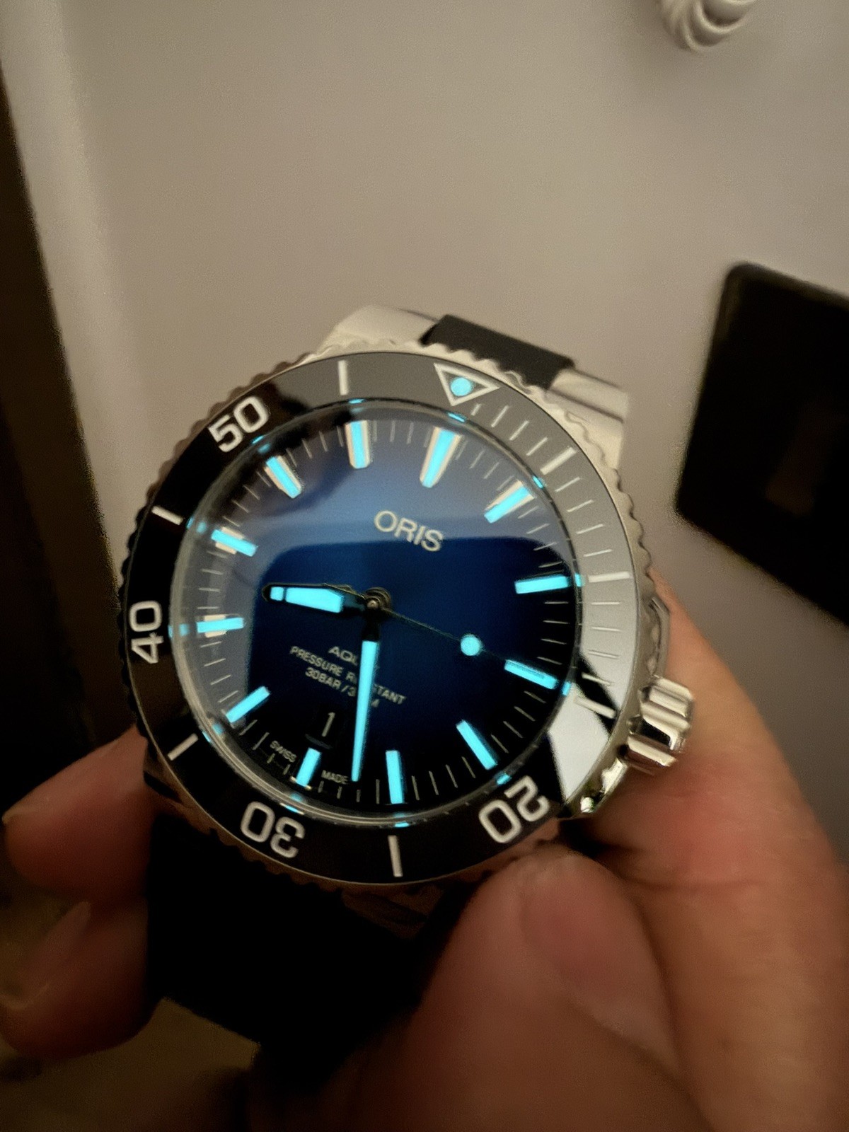 Oris Aquis Watch Special Edition Clipperton Model. Excellent Condition