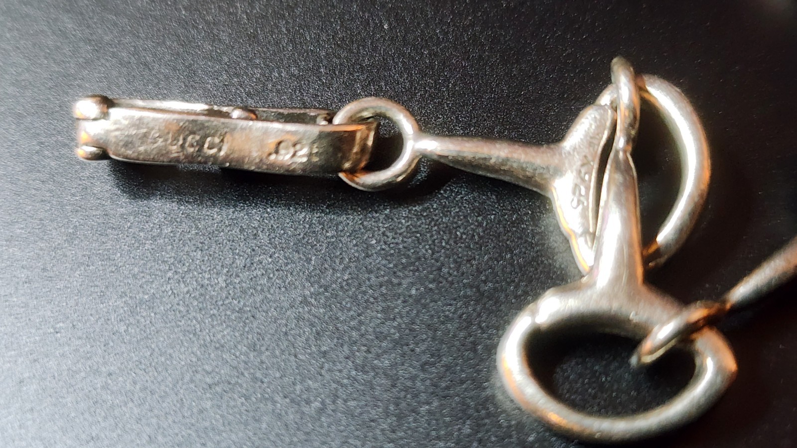Rare Vintage GUCCI Sterling Silver Horsebit Snaffle Bit Bracelet