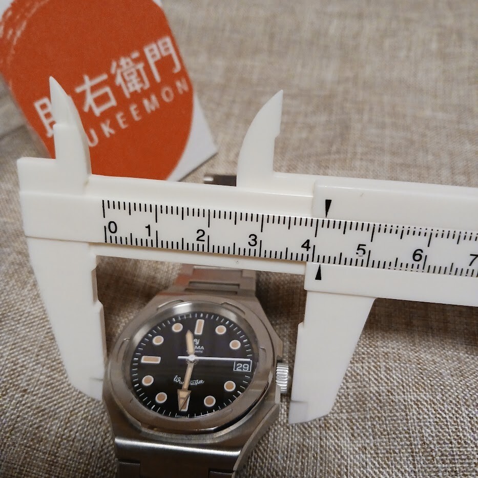 YEMA Wristmaster Traveler YWTR21 Automatic Mens Watch Cal.YEMA2000 Date Black
