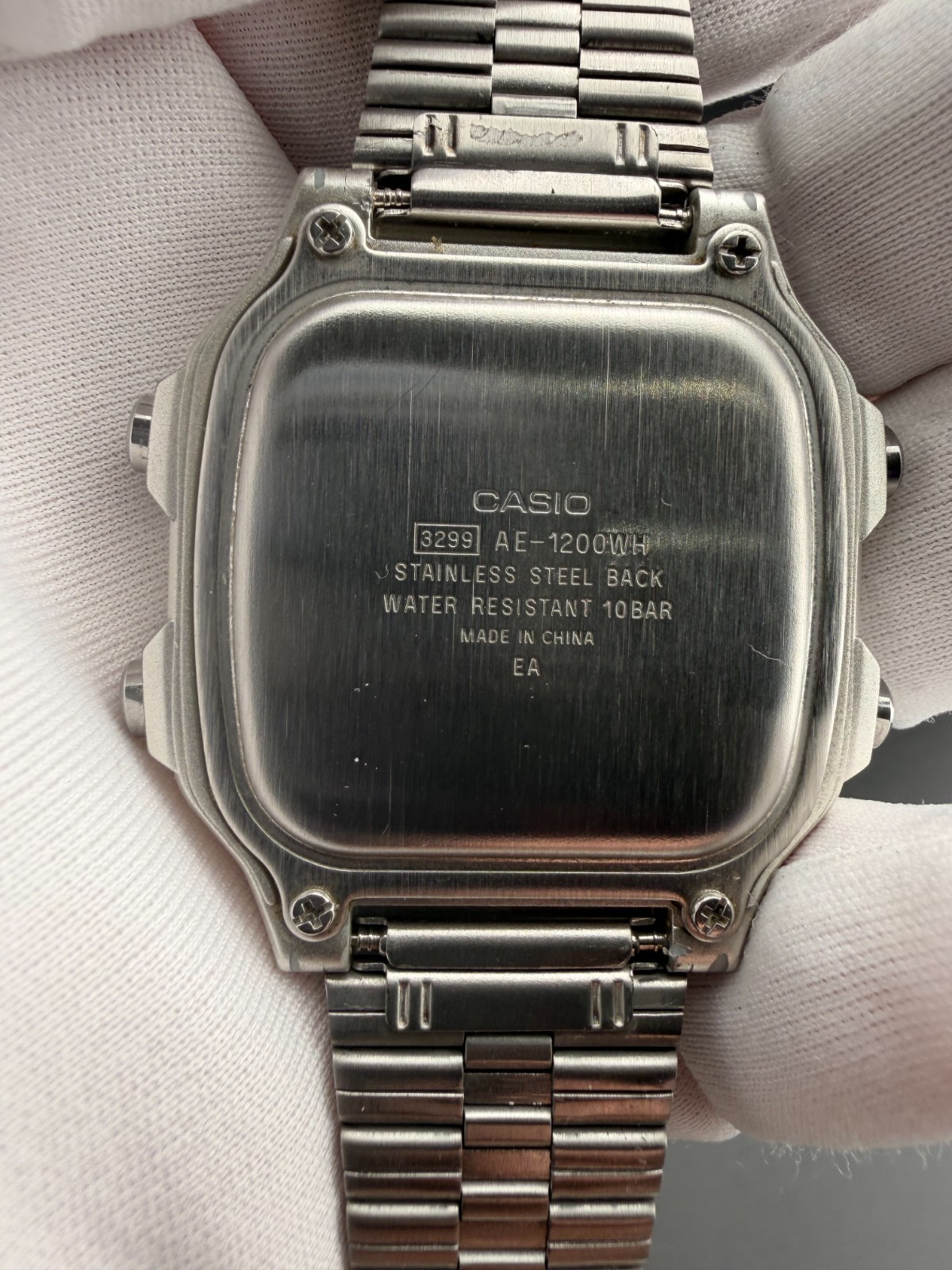 Casio Watch AE-1200WH Royale World Time Illuminator Silver w/ Original Bracelet