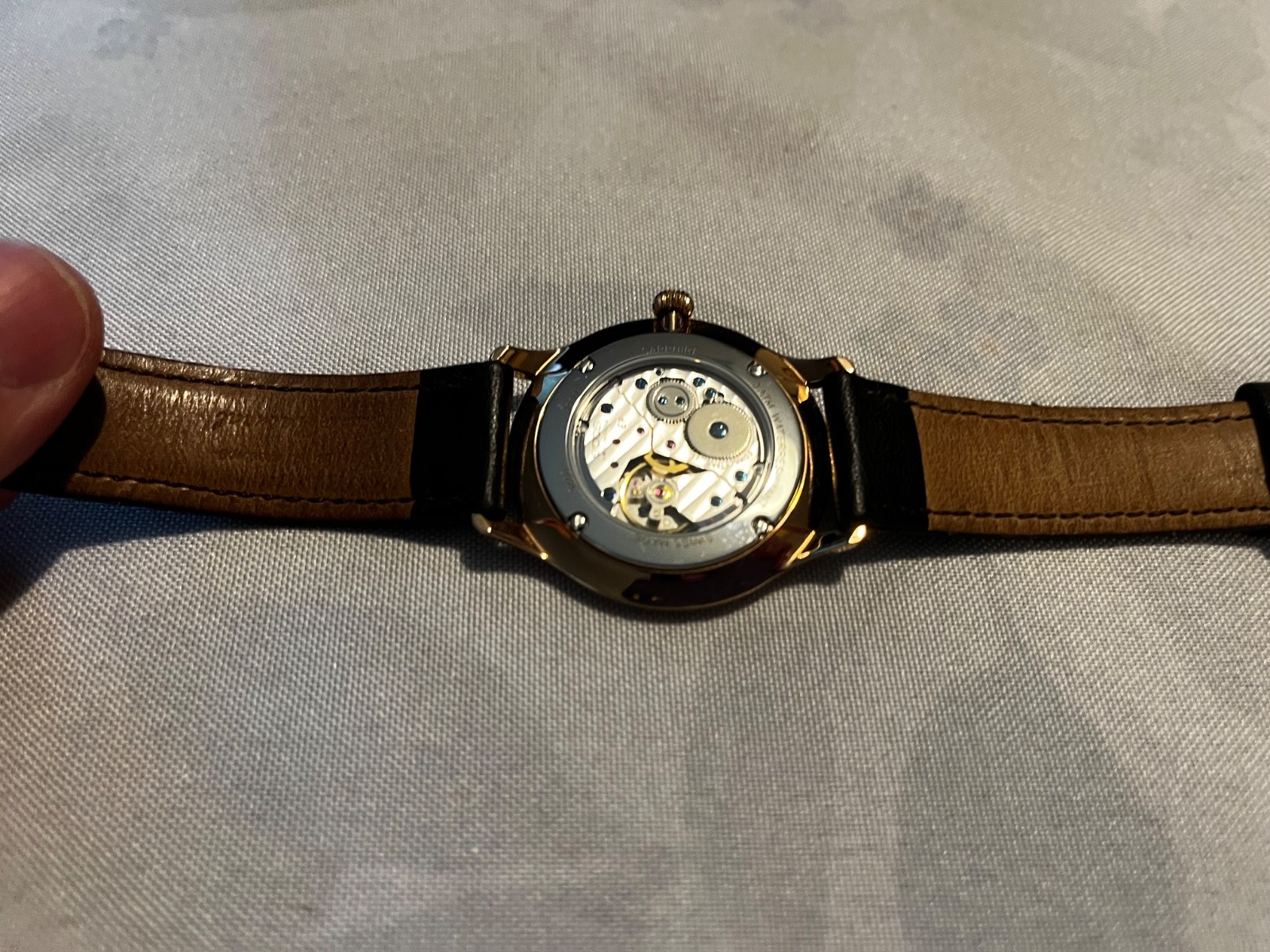 Epos Originale 3408 Gold PVD Ultrathin Manual winding dress watch retro ETA 7001