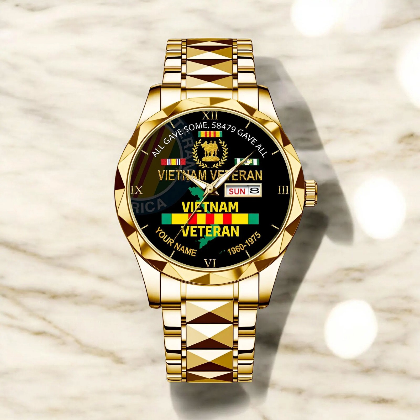 Vietnam Veteran Personalized Watch Custom Military Watch Proud Veteran Gift