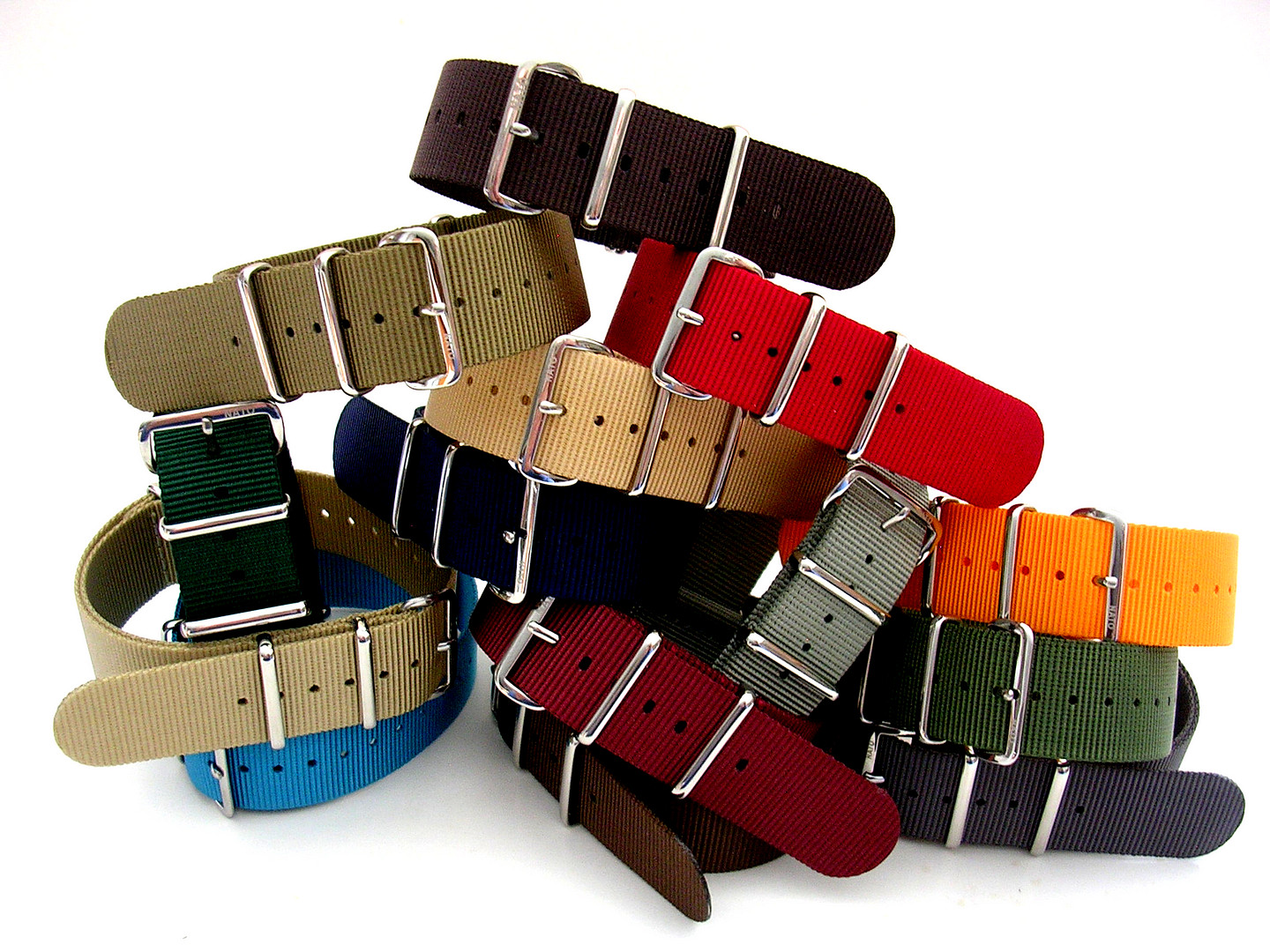 NATO ® strap watch band G10 nylon Military RAF stitch bond replacement IW SUISSE