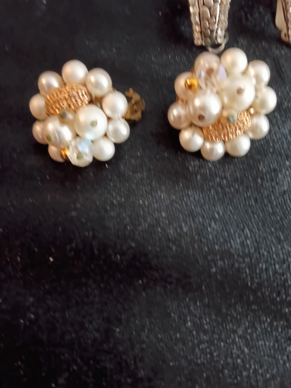 Lot of 3 Pairs of Clip On Earrings