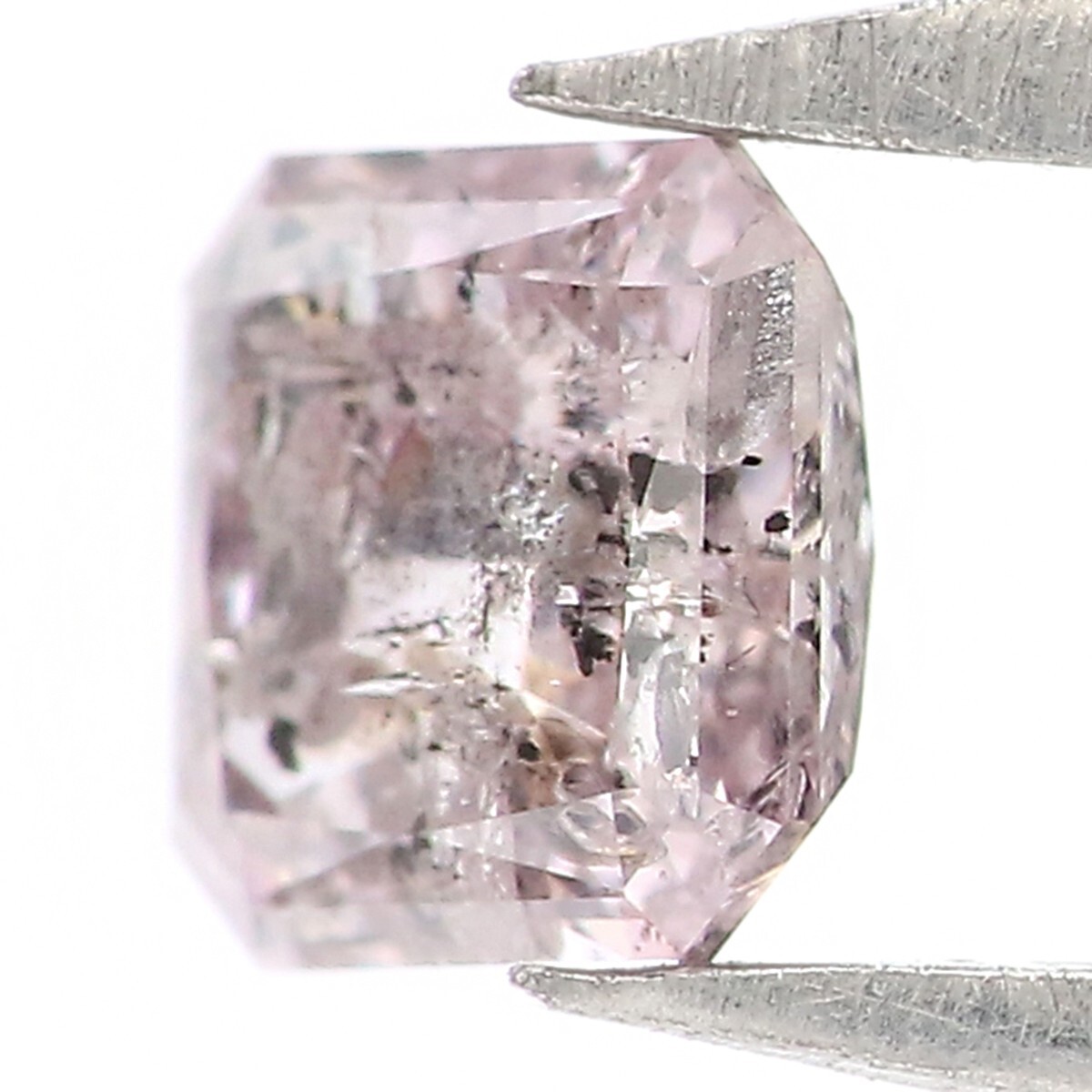 0.32 CT Natural Loose Radiant Shape Diamond 3.85 MM Pink Color Diamond KQ1047
