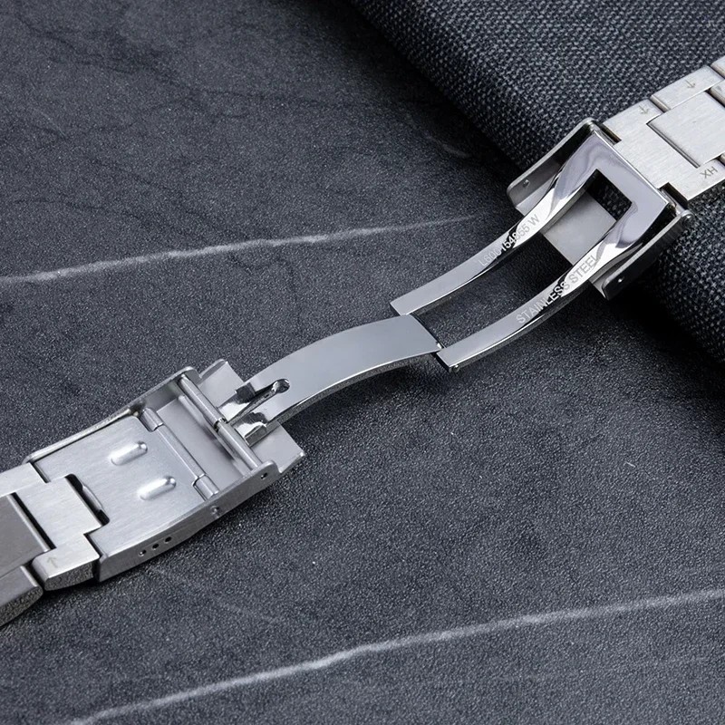 For Longines Hydroconquest Series 19 20 22mm Steel Metal Watch Bracelet Strap