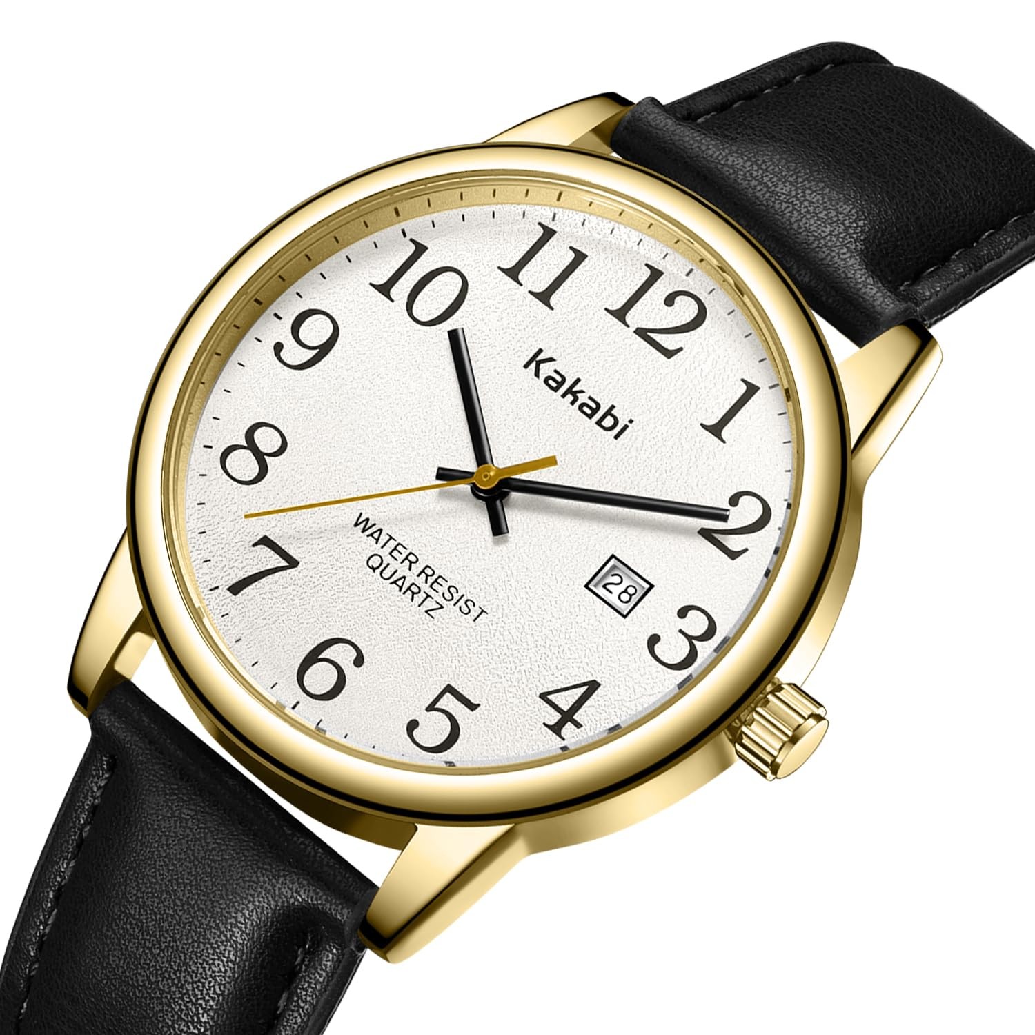 Watch for Men, Easy Reader Unisex Analog Quartz Waterproof Wristwatch with Date