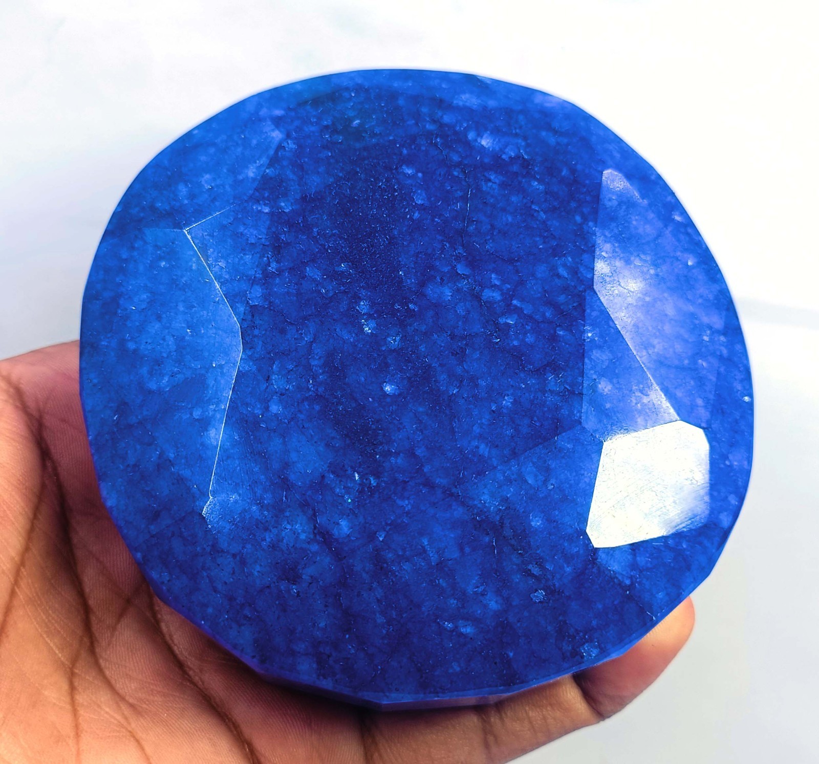 Gorgeous Quality 4500 Ct Natural Blue Sapphire Round Shape IGL Gemstone 6MHB