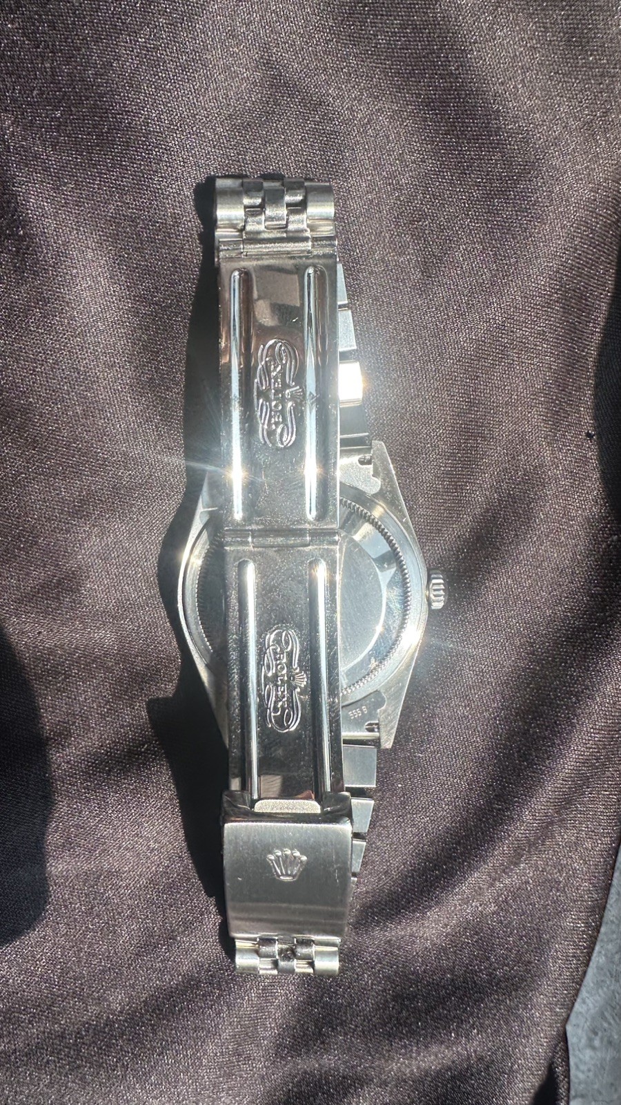 2002 Rolex Datejust Silver Dial White Gold Fluted Bezel Quickset Date Ref: 16234