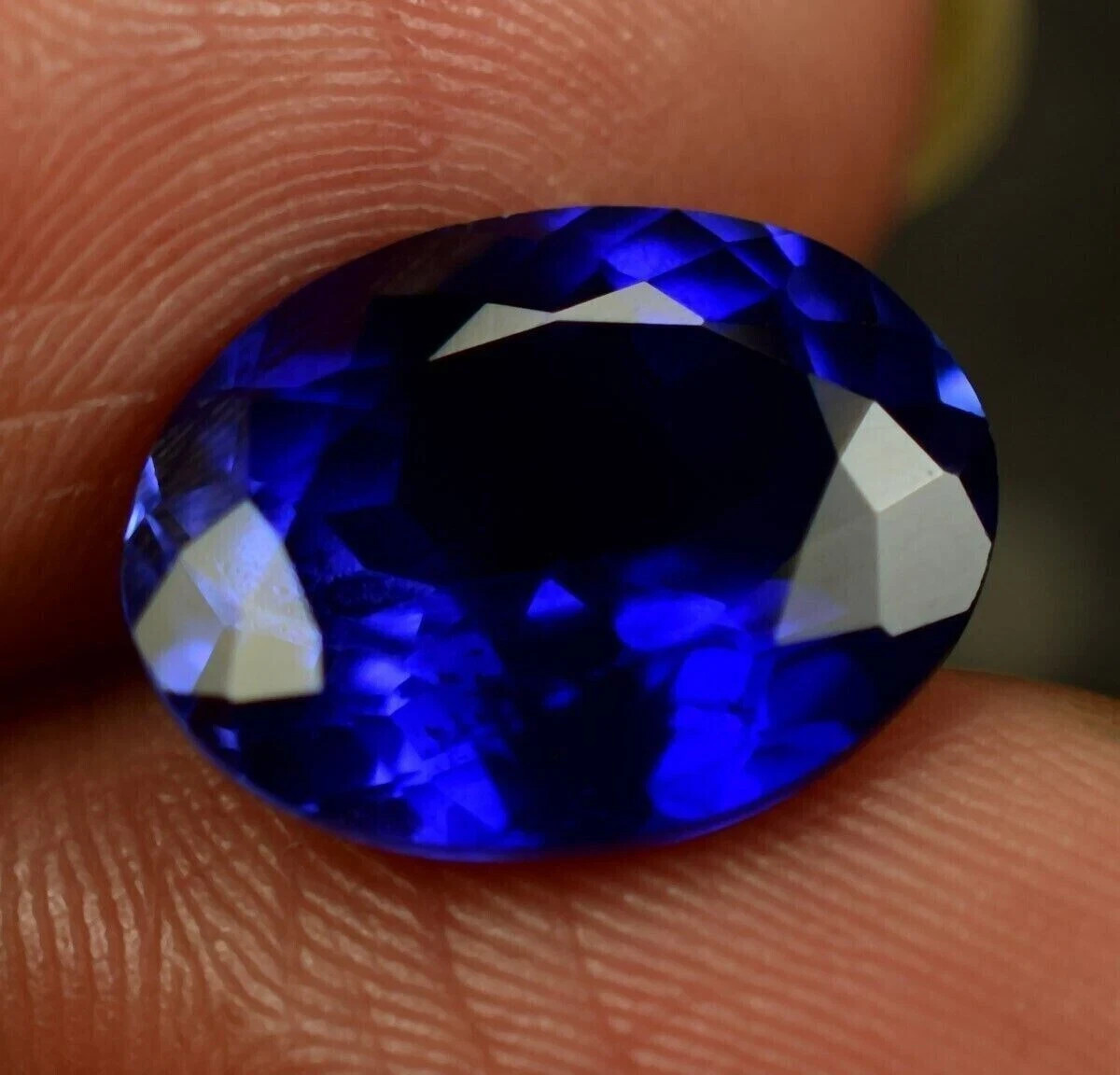 31 Ct AAA+ Natural Kashmiri Blue Sapphire Loose Gemstone Oval Cut IGL Certified
