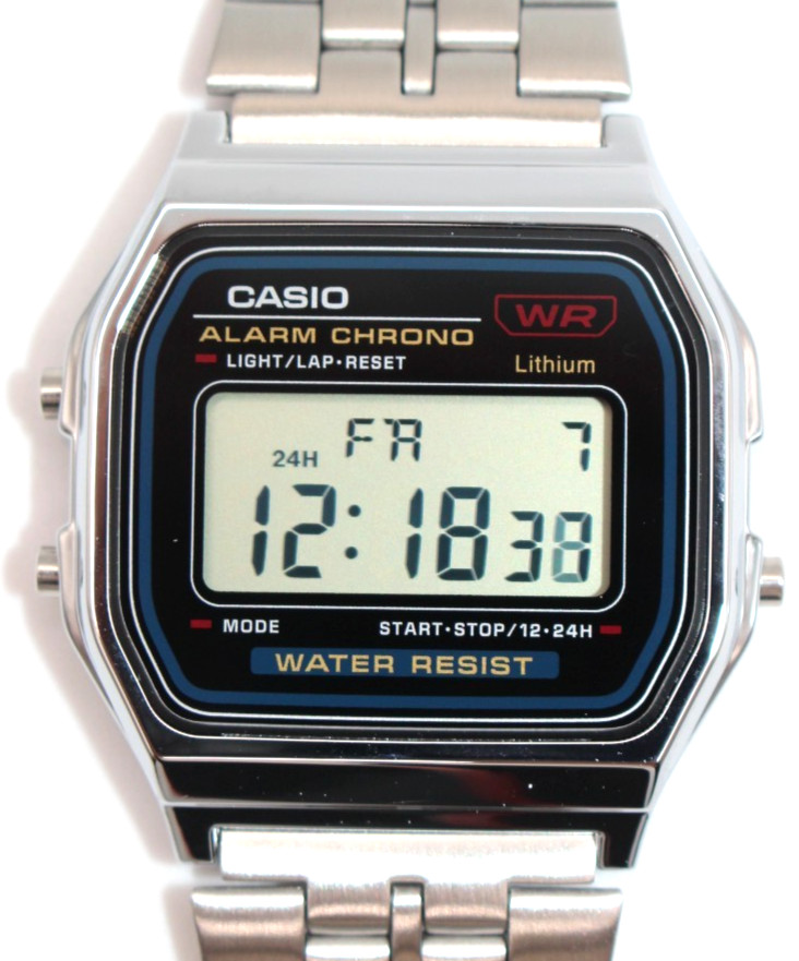 CASIO Collection A159WA-N1JH Men’s Digital Watch Resin Black Dial MADE IN JAPAN