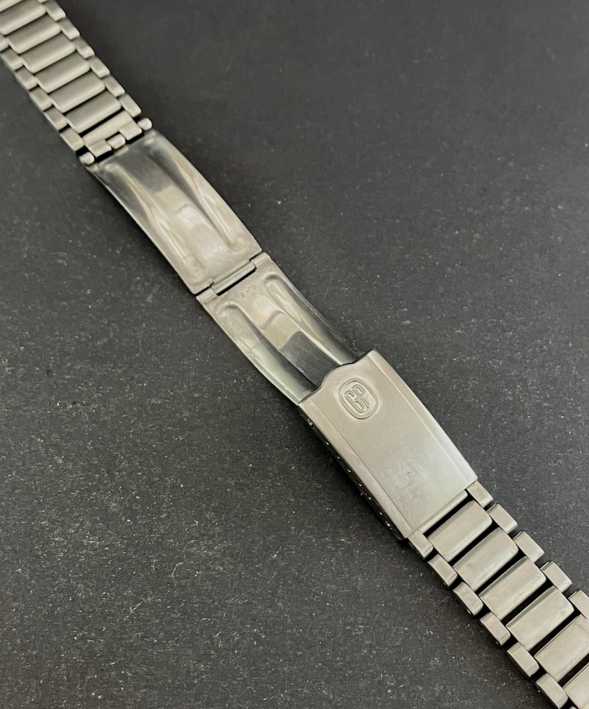 GIRARD PERREGAUX JB Champion USA Bracelet for Gyromatic. 20mm Ends. Ca 1973