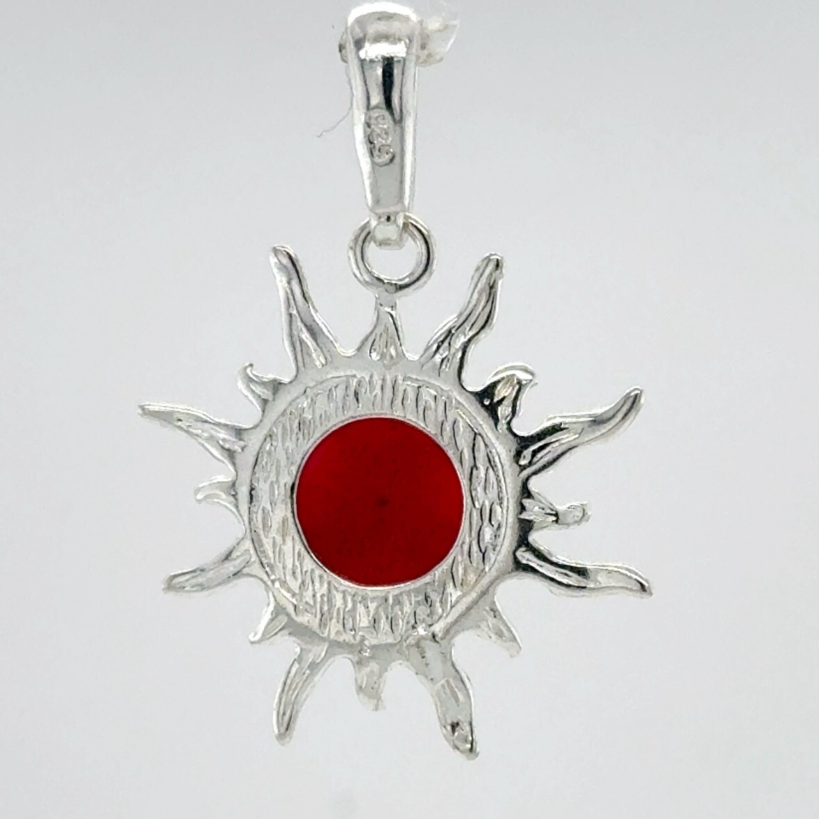 Purple FIRE OPAL Sun Pendant – 925 STERLING SILVER #124e