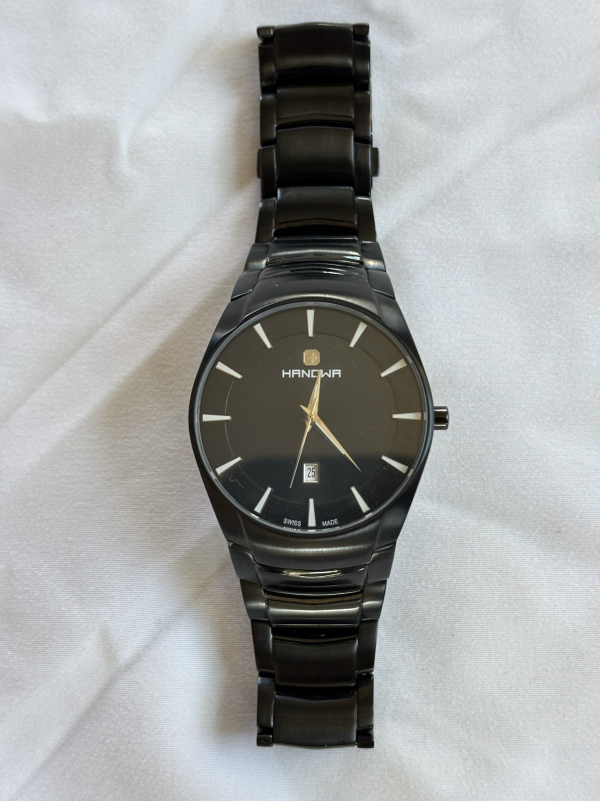 black swiss military hanowa watch men