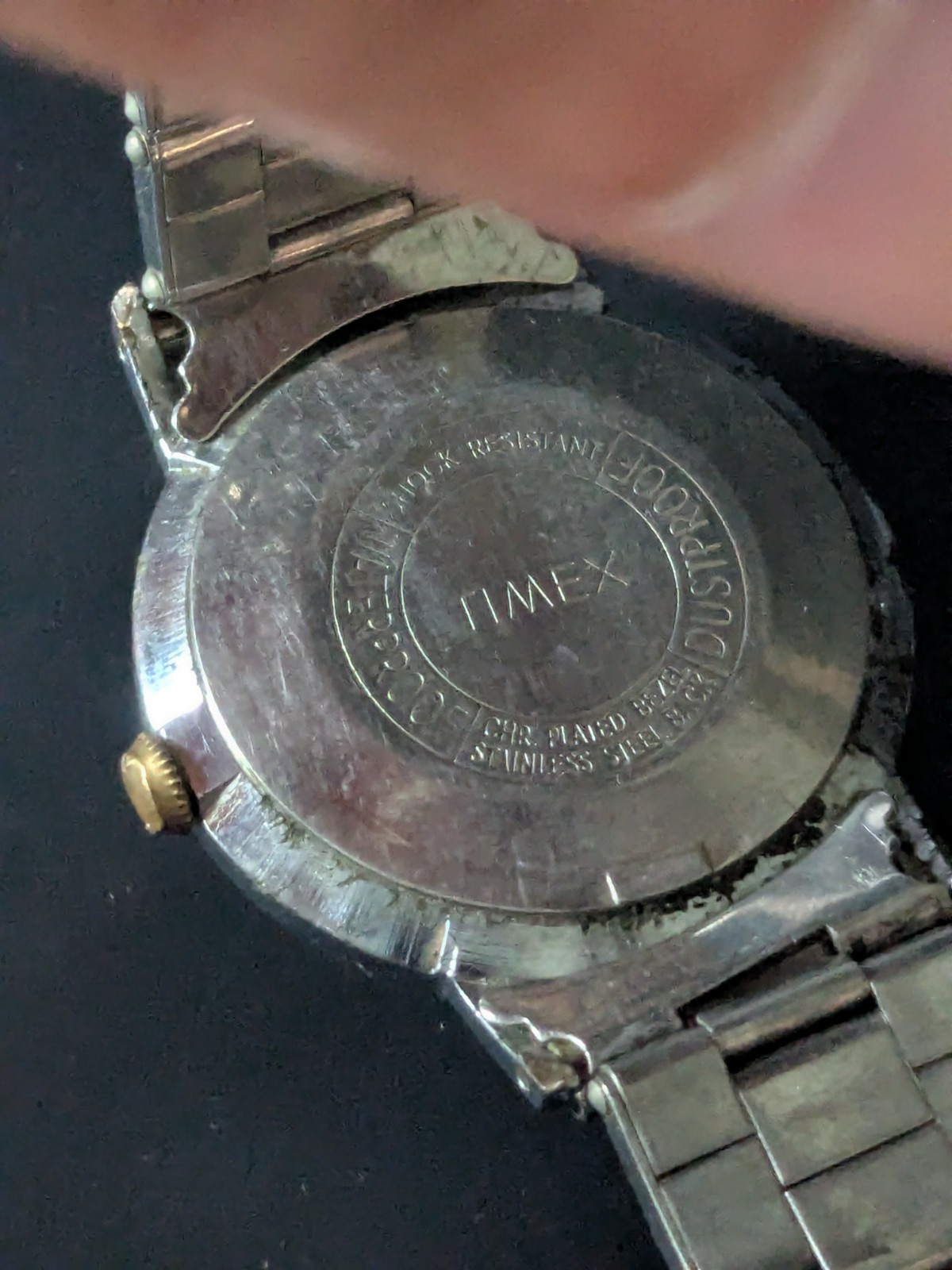 1963 Timex Marlin vintage mens 33mm waterproof running classy dress watch