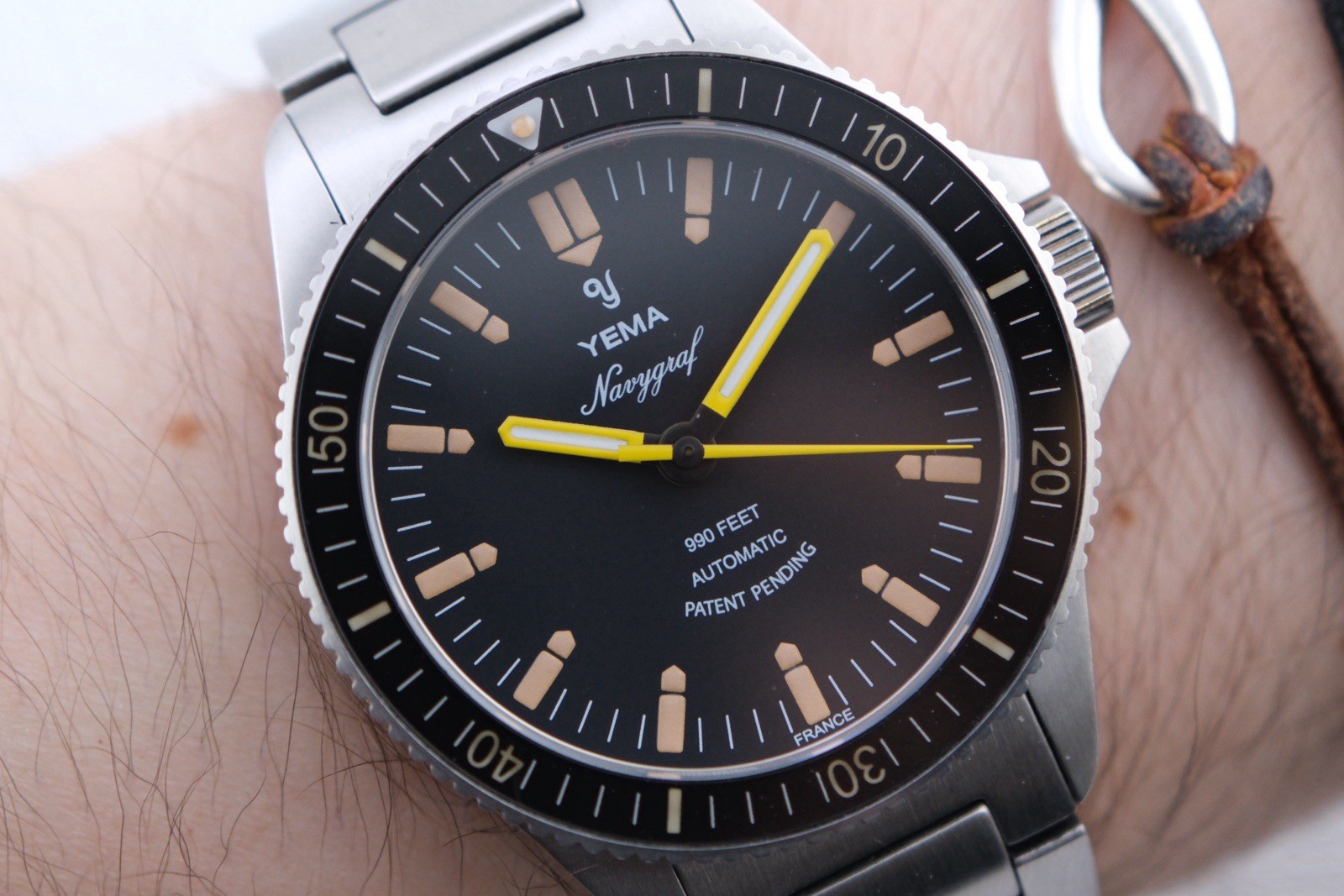 Yema Navygraf Heritage YNAV2019-AMS 300m Diver.No Date. Full Set Clean 7.5” 2022