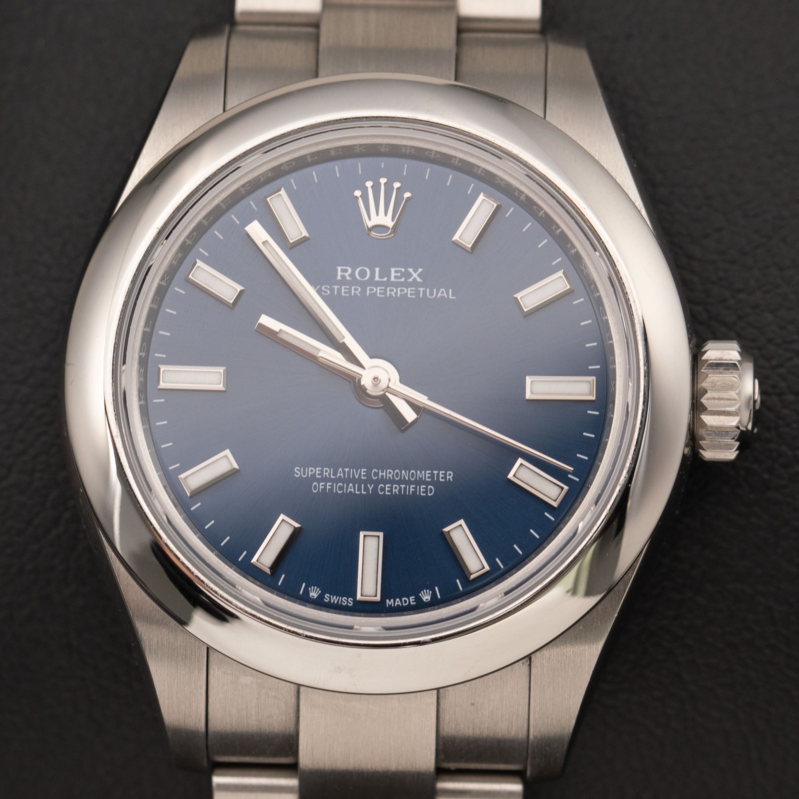 Rolex Oyster Perpetual 276200 28mm Blue Dial Watch Full Set, BOX & PAPER
