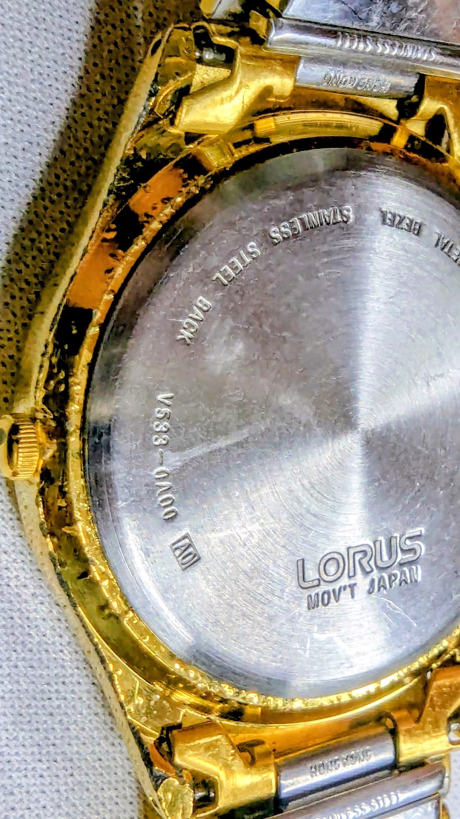 Nostalgic ’80s Lorus Gold Plate Dress. Original Stretch B’let, Runs/Looks Great.