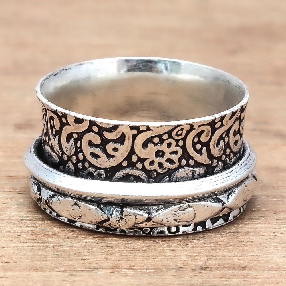 Spinner Anxiety Handmade Silver Jewelry “8”