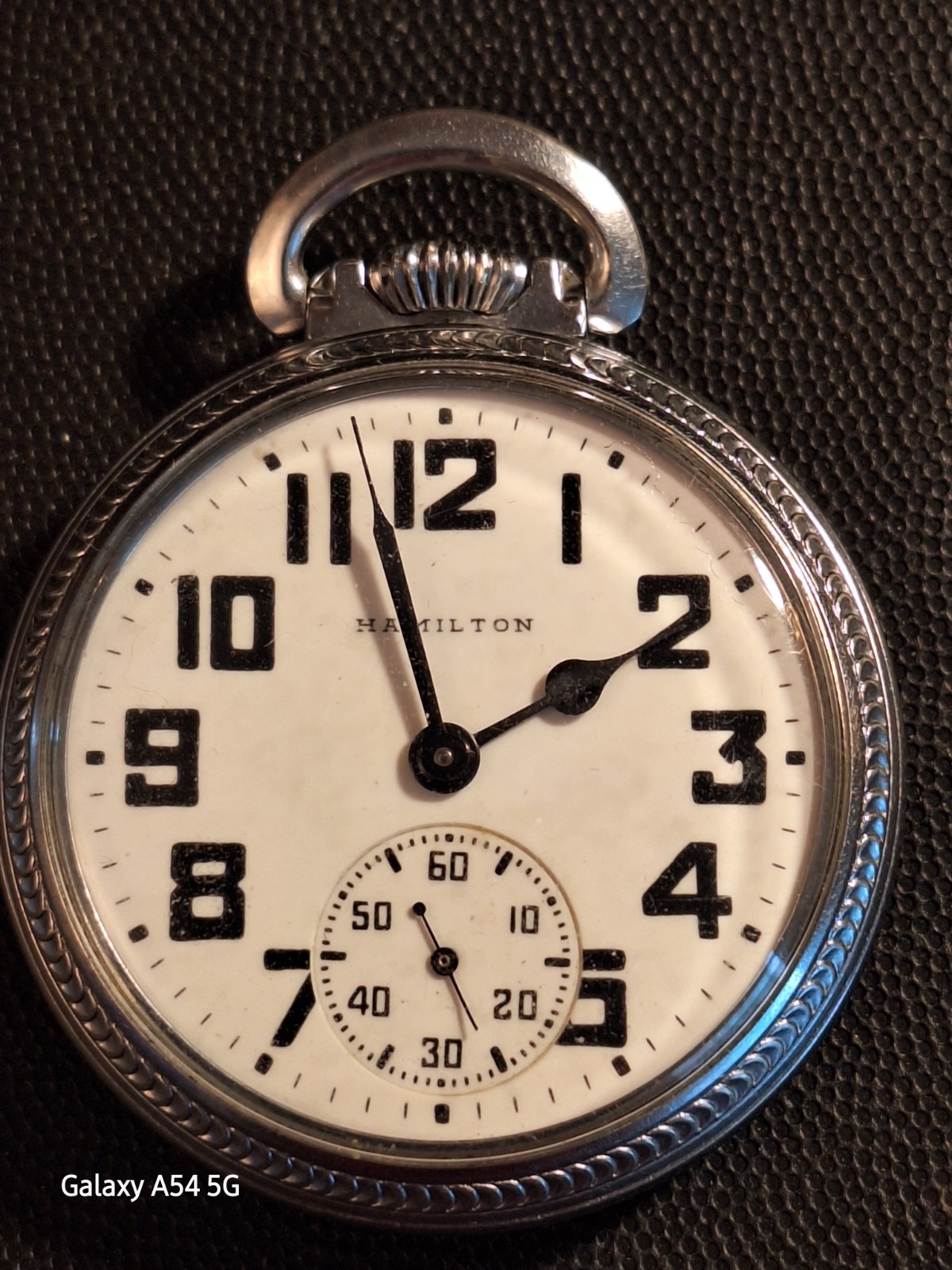 Vintage Hamilton 992B Railroad Model 8 Pocket Watch 21 Jewels Runs
