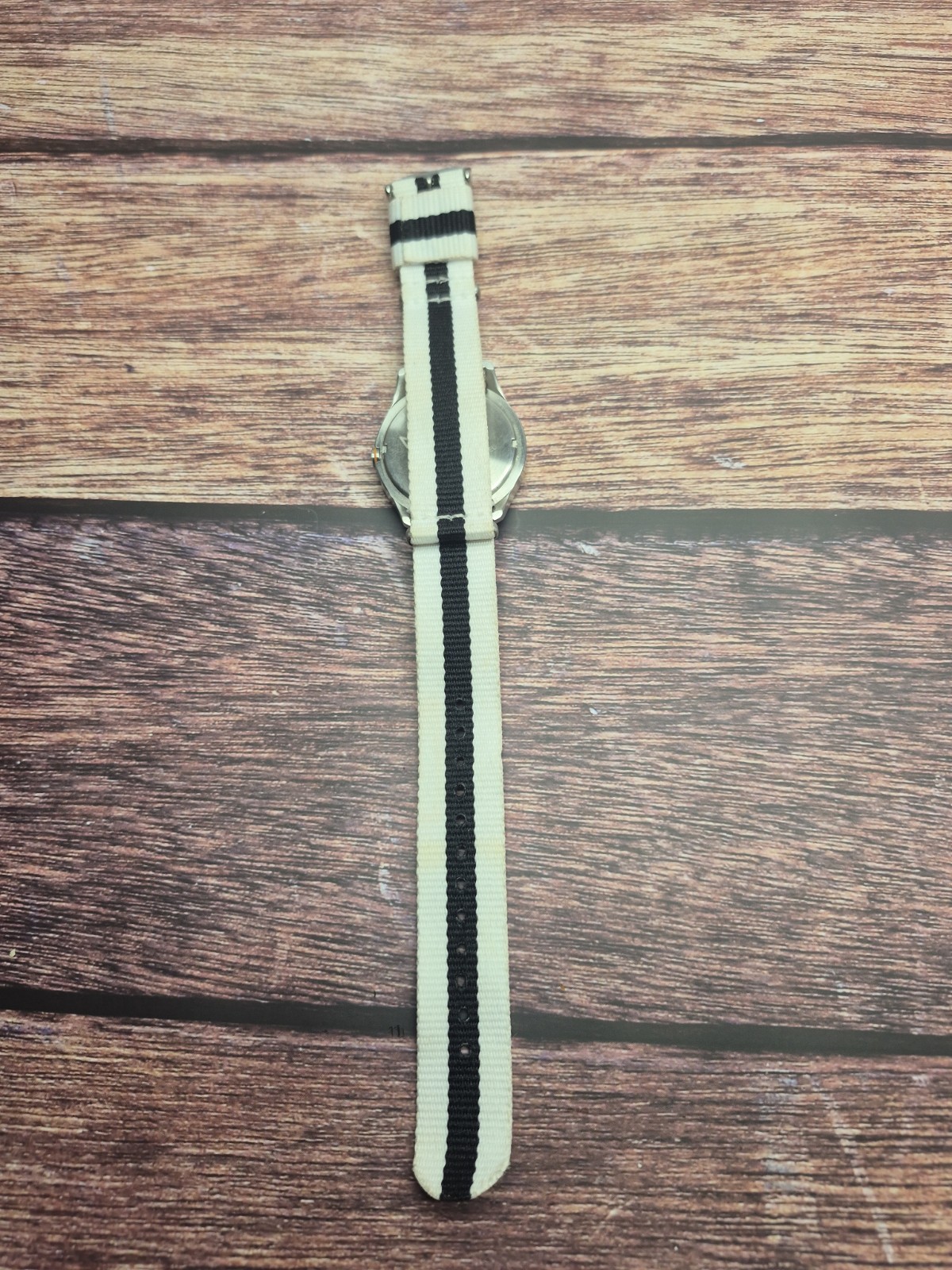 Nixon The Quad Mod Surf White Dial Men’s Watch Stainless Steel Striped NATO Band