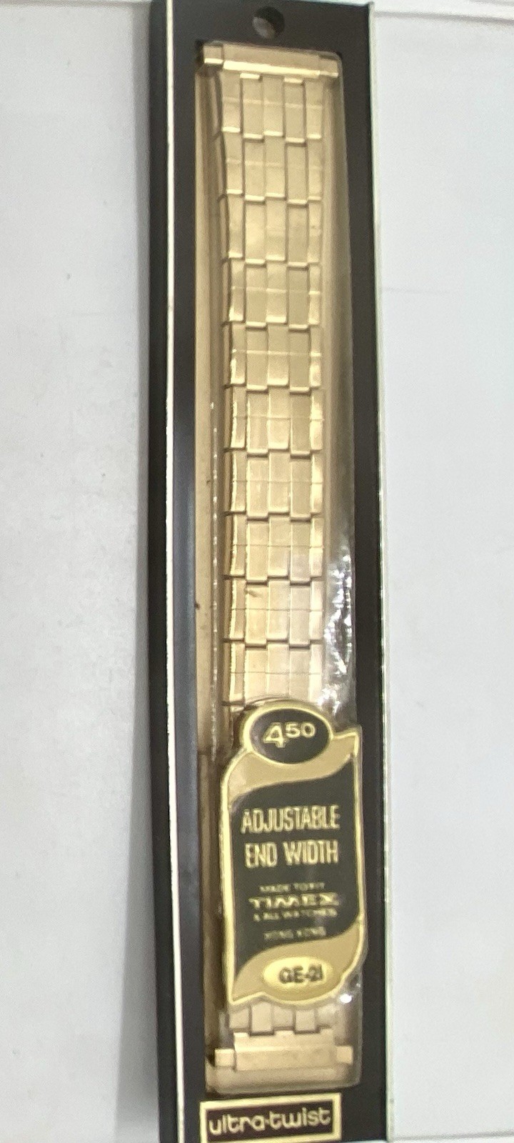 VTG BRITE ULTRA-Twist NEW Old Stock Watch Band GOLD Expansion 16-22mm Lugs NICE!