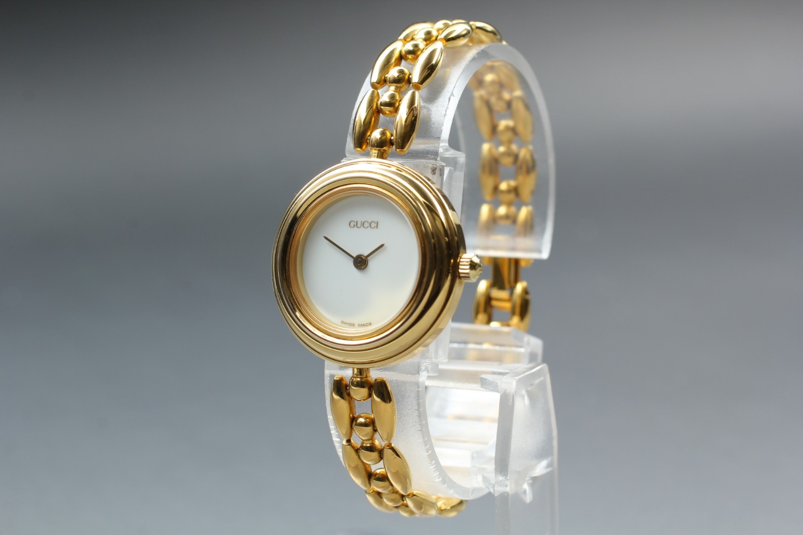 [ N MINT- w/ BOX & Links ] GUCCI Change Bezel 11/12.2 6 Colors 26mm Quartz Watch
