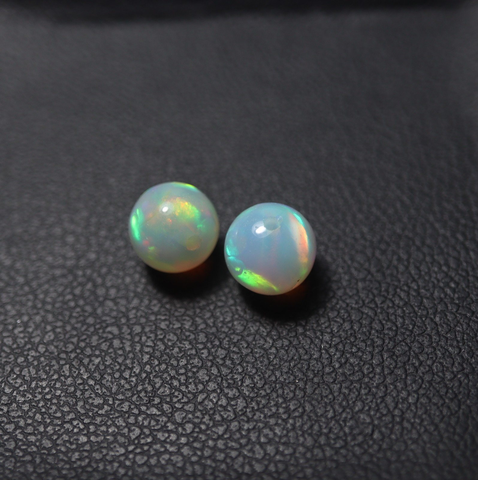 6.2MM Natural AAA Ethiopian Opal Drilled Round Sphere Loose Gemstone for Jewelry