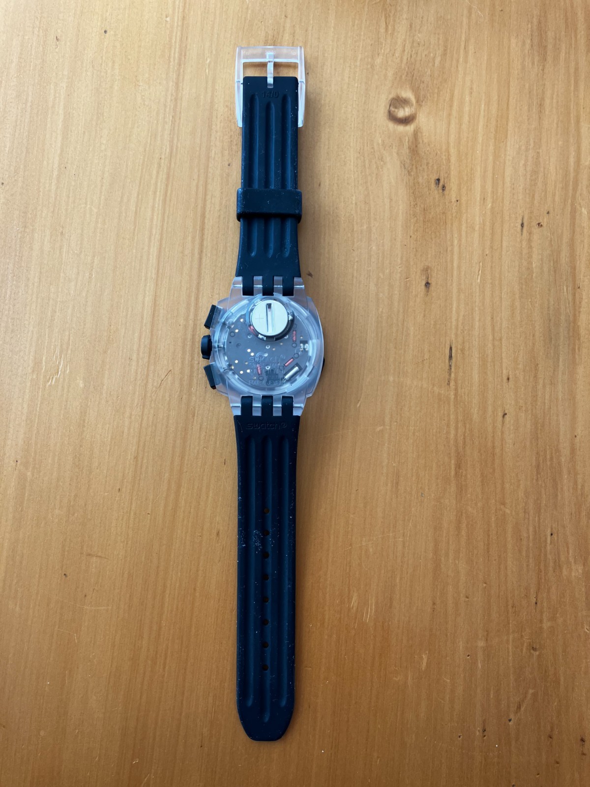 Men’s Black Chronograph Quartz Watch “Swatch” 2007 Tachymeter