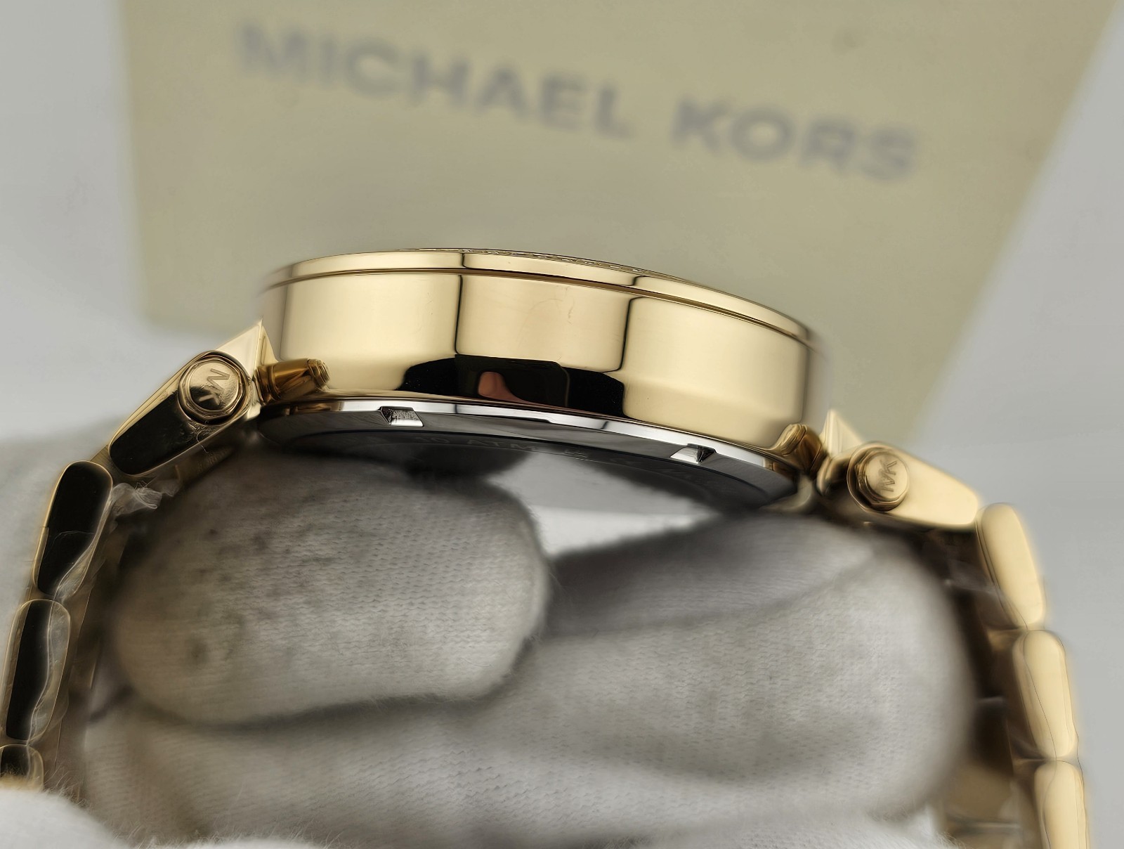 MICHAEL KORS WOMENS WATCH YELLOW GOLD TONE STRAP & GOLD DIAL MK5354 GENUINE UK