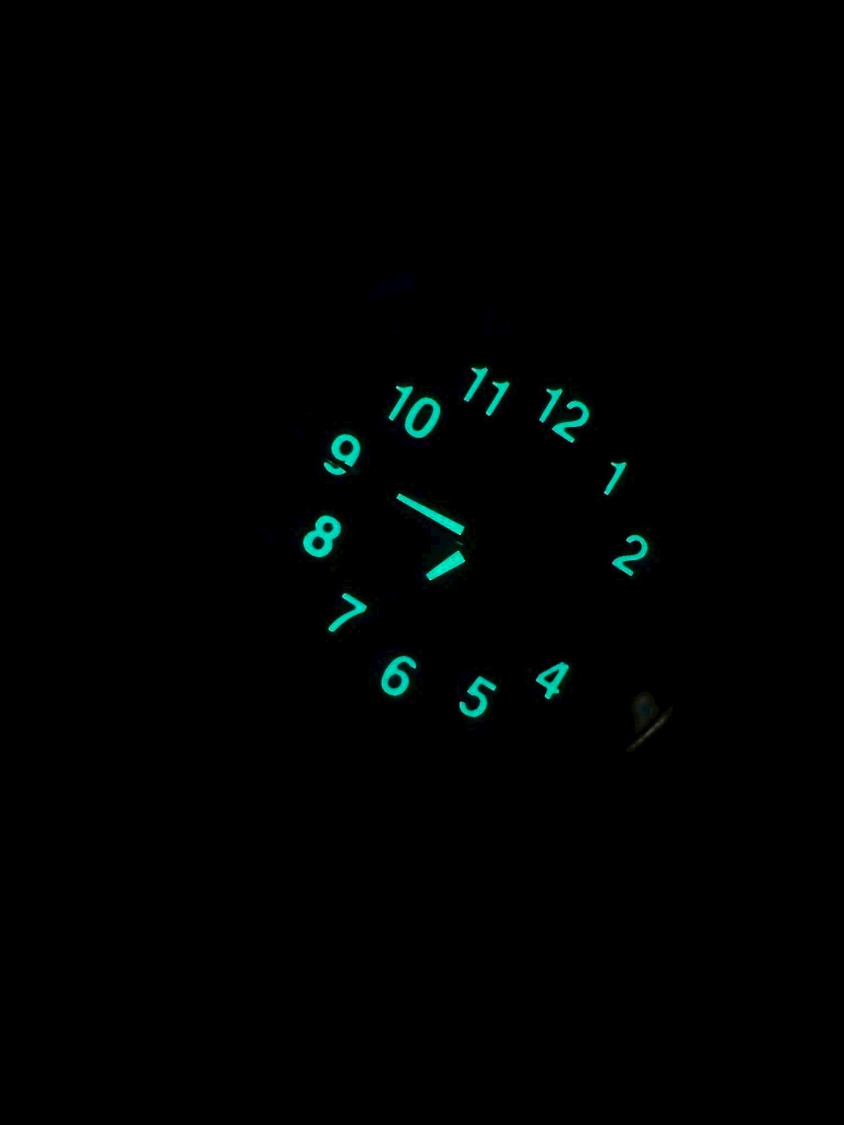 Vintage Seiko 5 Automatic SNK381K1 Military Black Dial Full Lume Numbers Watch