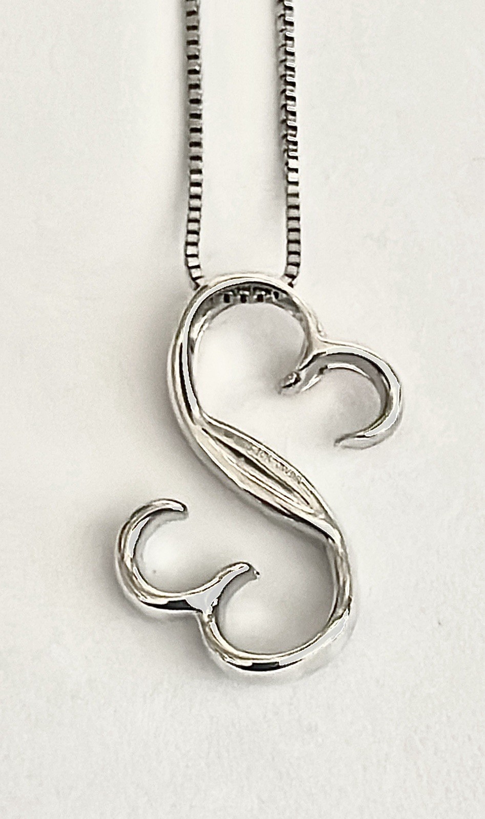 Jane Seymour Open Hearts Diamond Sterling silver, 10K Rose Gold Necklace MRP$199