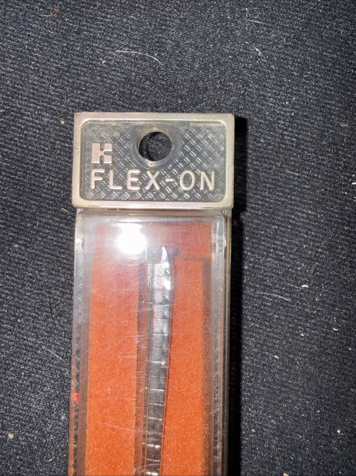 Kreisler Flex-On Clasp Safety Chain Silver Tone Stainless Watch Band For Timex