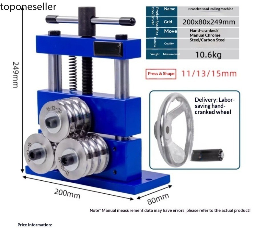 Hollow Bracelet Hollow Tube Rolling Machine Bending and Forming Machine Free Ret