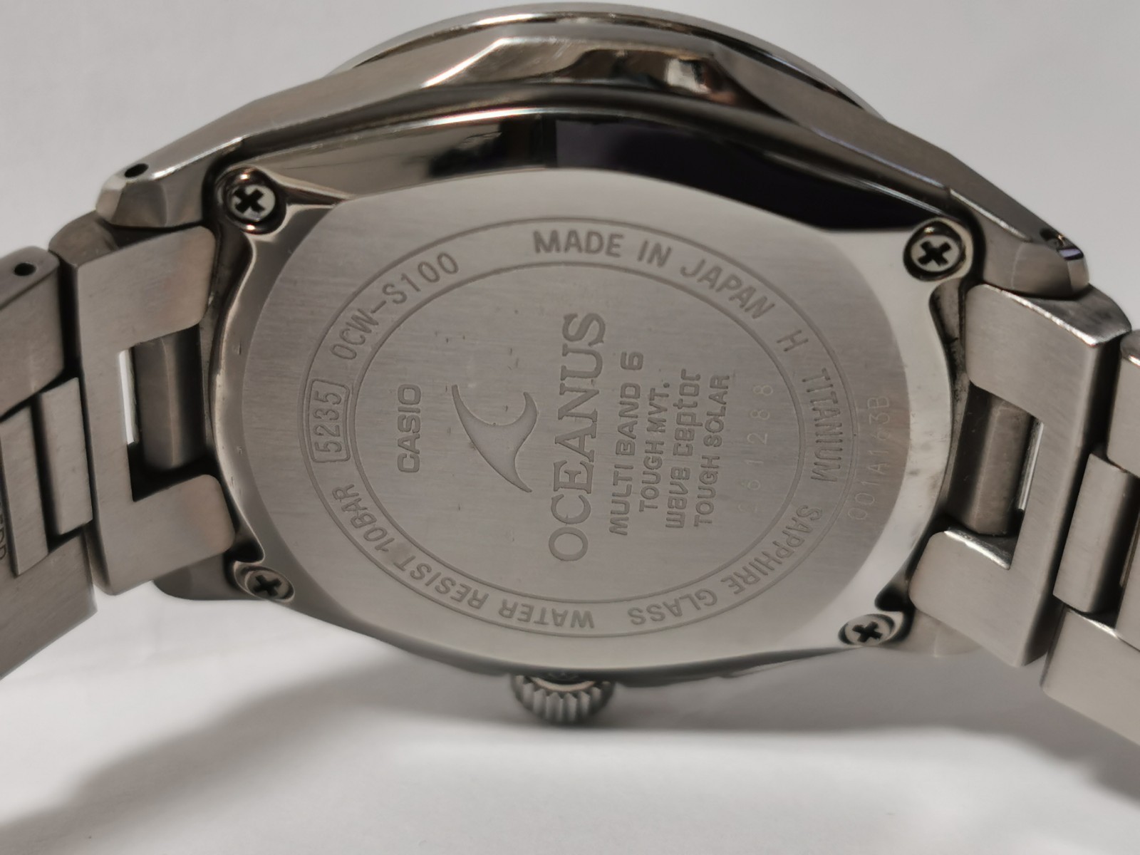 Casio Oceanus OCW-S100 Radio Solar Date Vintage Watch JDM