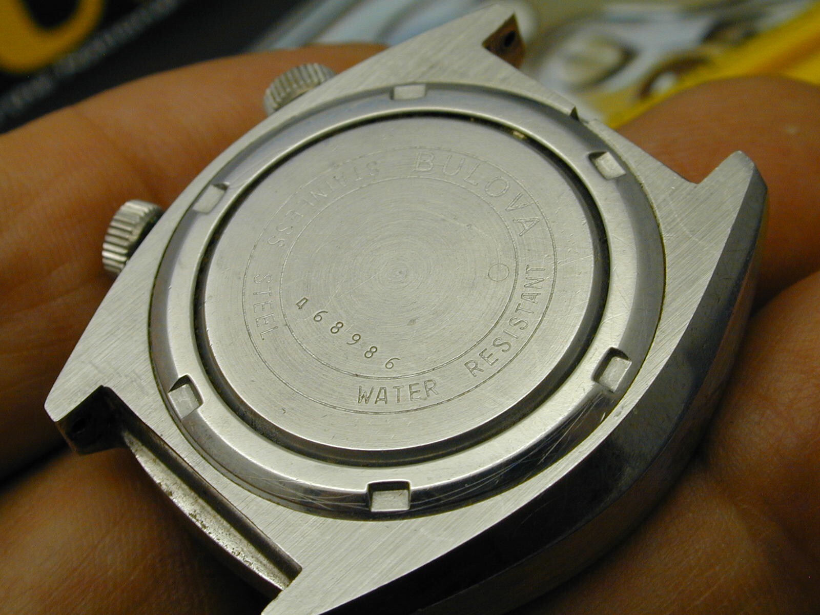 VINTAGE 1967 BULOVA WRIST ALARM WITH FANTASTIC BLUE DIAL RUNS ON 8-5-24