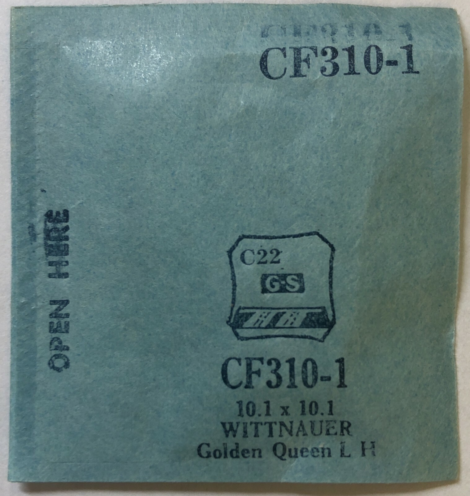 Original NOS G-S “CF” Wristwatch Crystals #377-10 – 1720H Variations Available!