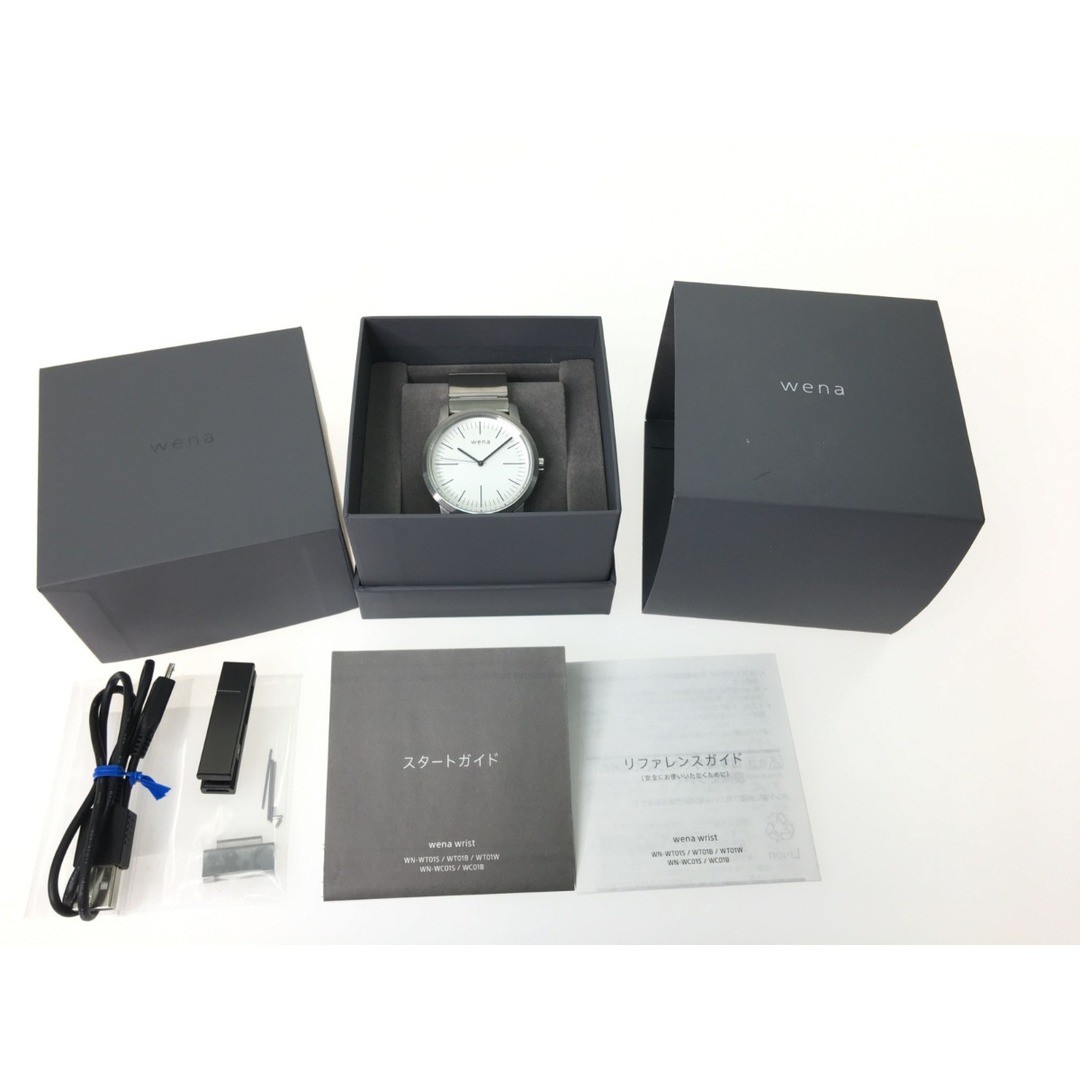 Sony Wena Wrist Smartwatch WN-WT01W Three Hands Model From Japan