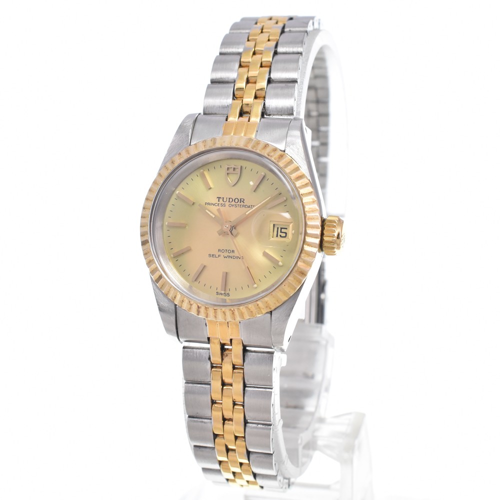 withpaper TUDOR Princess Oyster Date 92413 SS/YG Automatic Ladies Watch R#149272