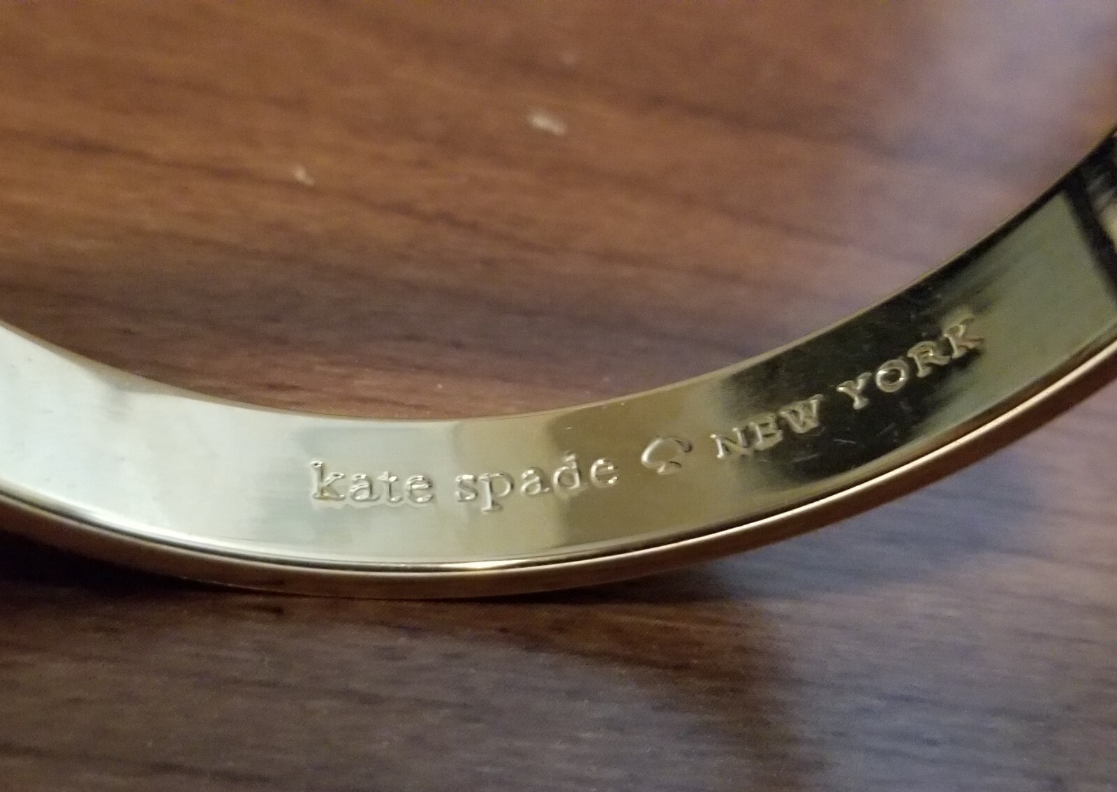 Kate Spade NY-Ace Up Your Sleeve Bracelet-Black Enamel on 12k gold-plated metal