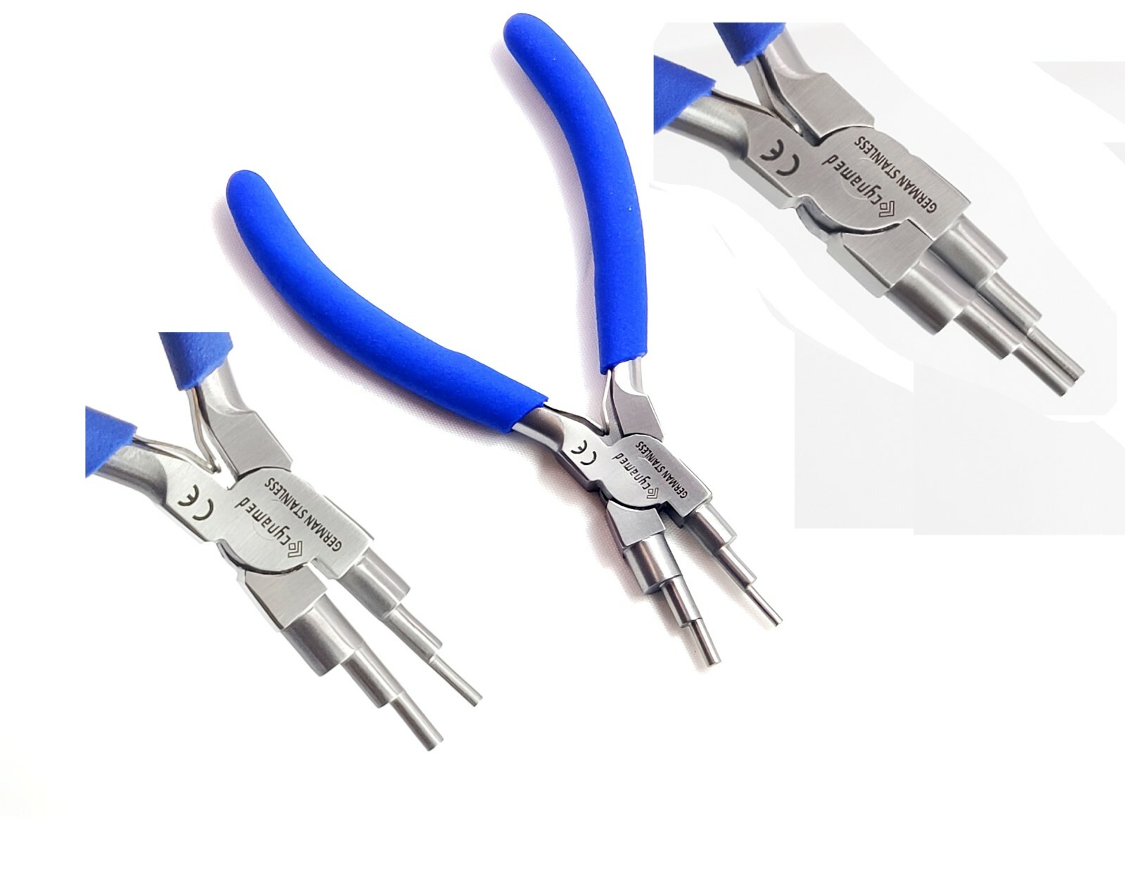 New GERMAN -6 Step Bail Making Plier 6-Inch Craft Wire Wrapping Tools (2mm-9mm)