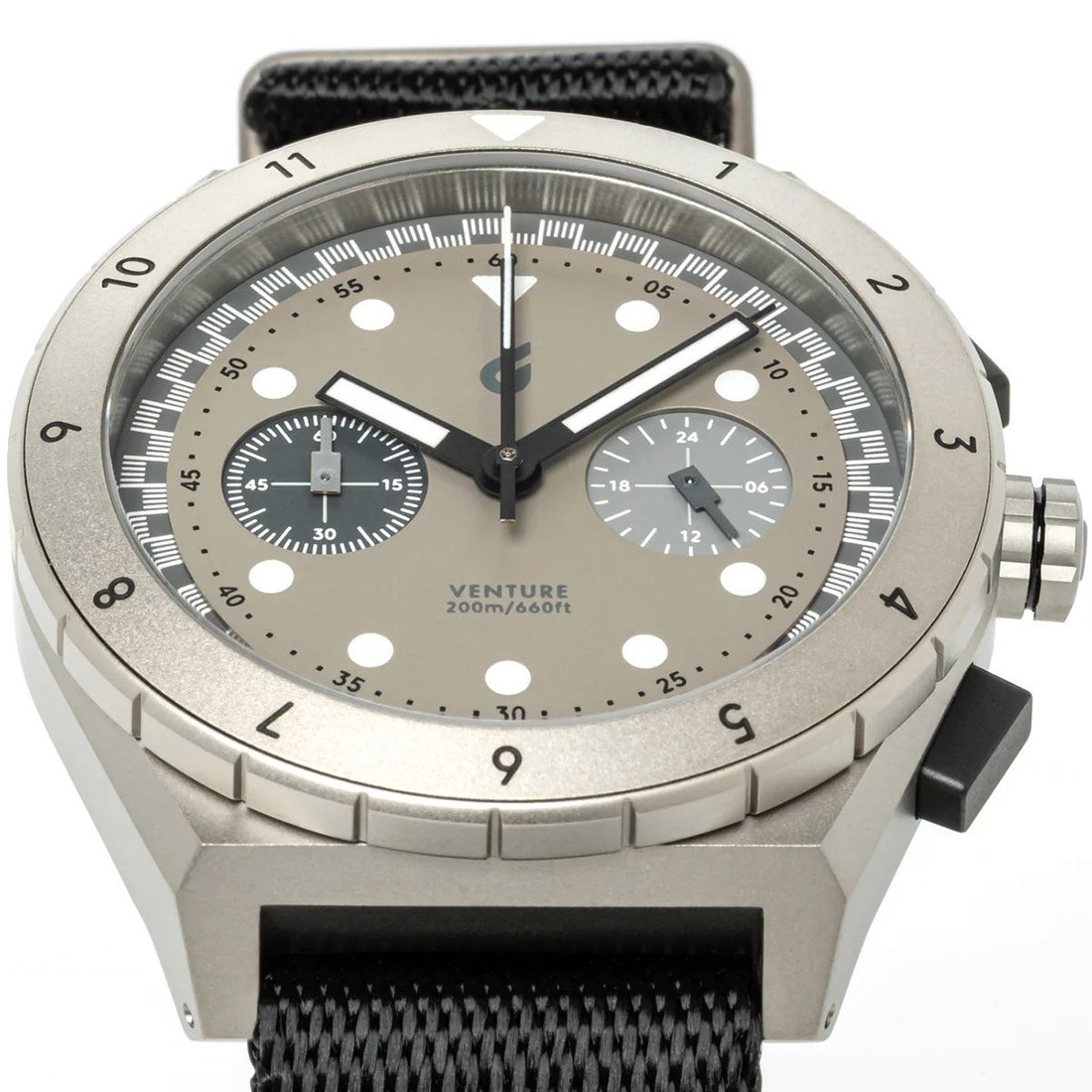 Boldr Venture Velo Chronograph Mecca-Quartz Titanium Black Grey Men’s Watch