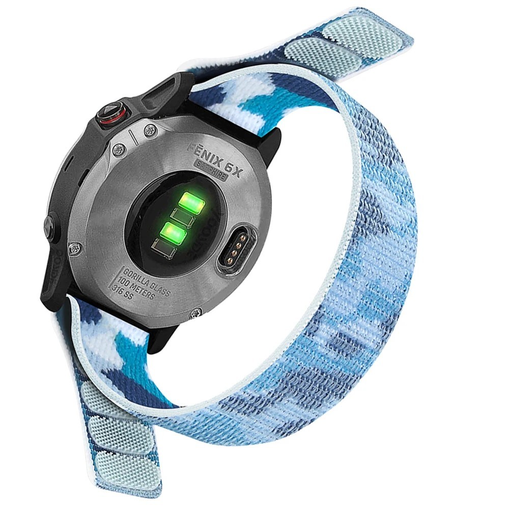 QuickFit Nylon Loop Strap For Garmin Fenix 7X 6 Pro 5 3 Tactix 7 22mm 26mm UK