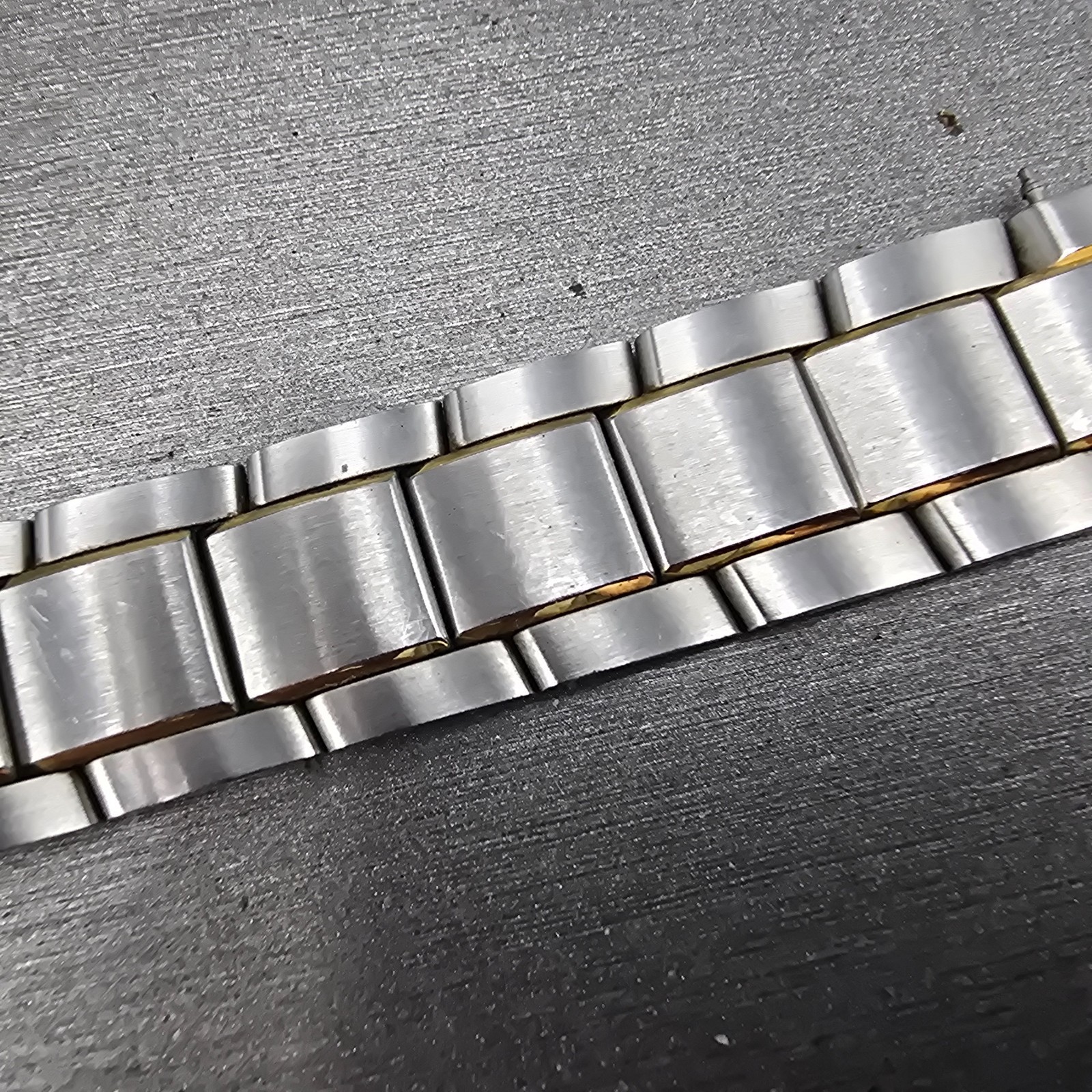 Movado Museum Bracelet 18mm Two Tone Stainless Steel Butterfly Clasp 85-G1-885