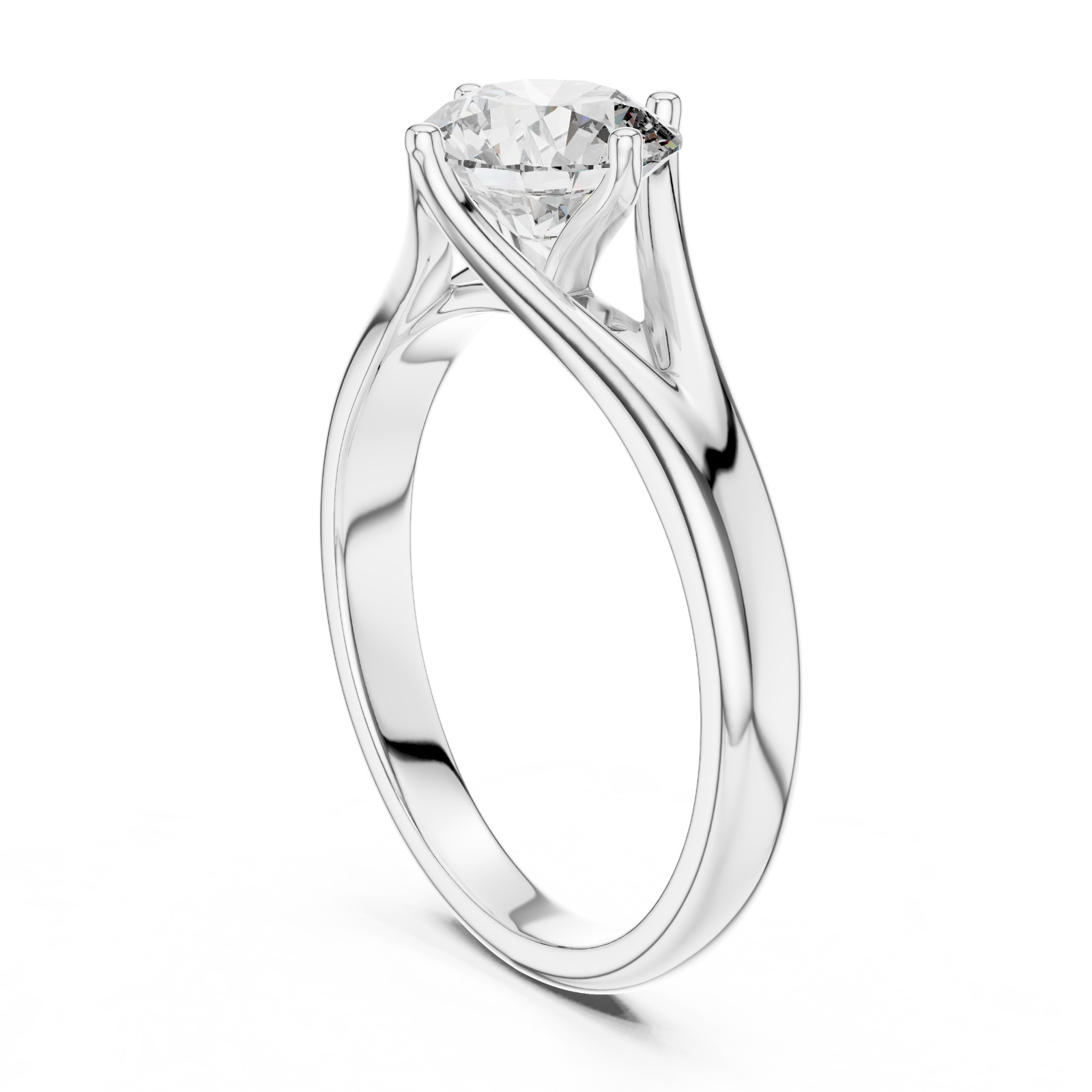 1 Ct Lab Grown Diamond IGI Certified Engagement Wedding Gold Ring 14 K F VVS