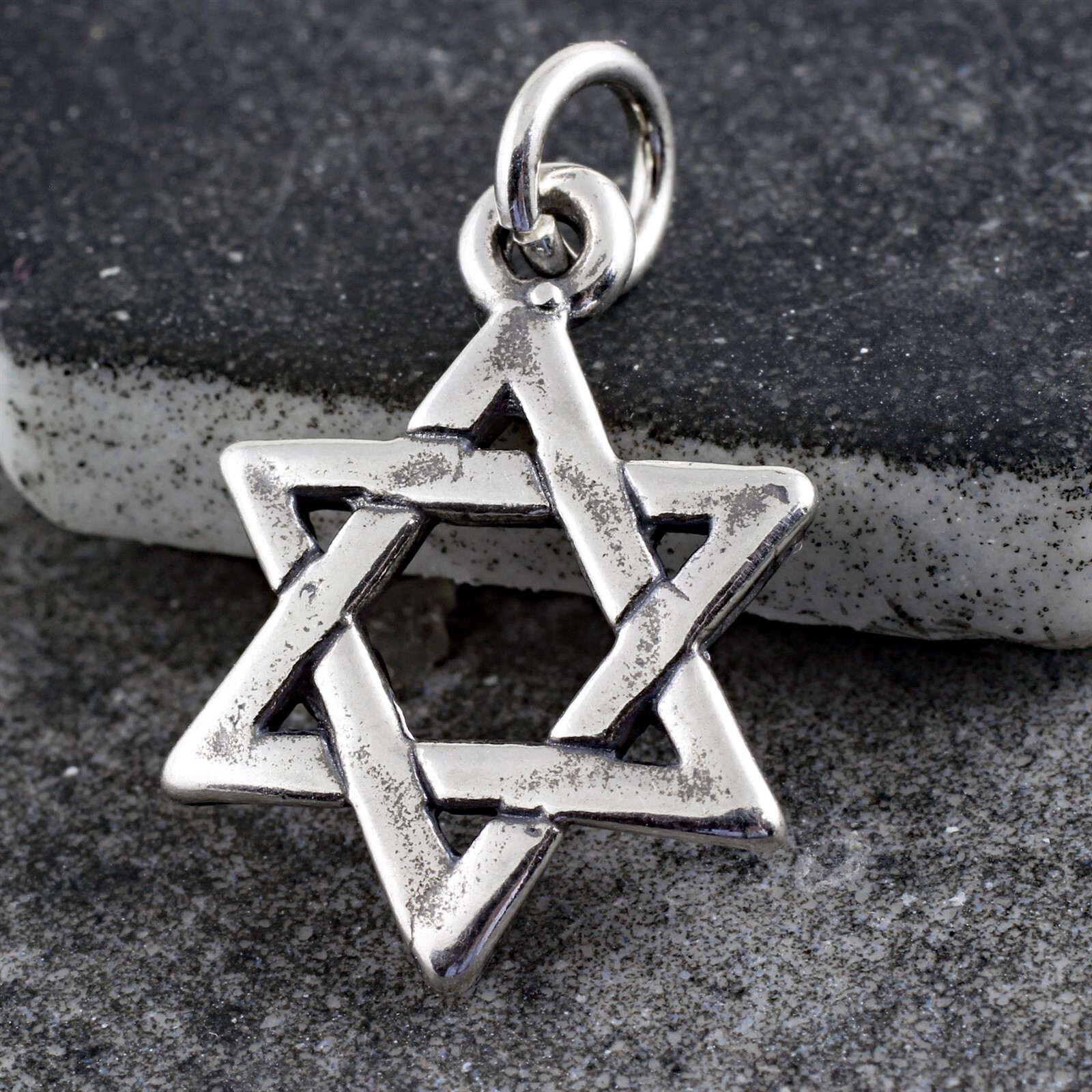 925 Sterling Silver Jewish Star of David Israel Charm Pendant