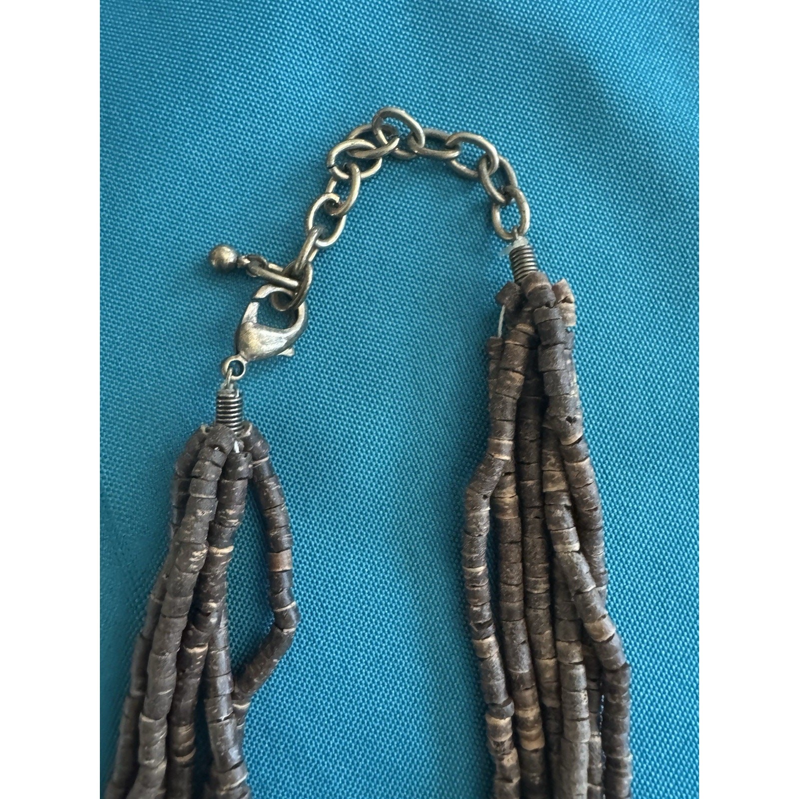 bohemian-style multi-strand statement necklace