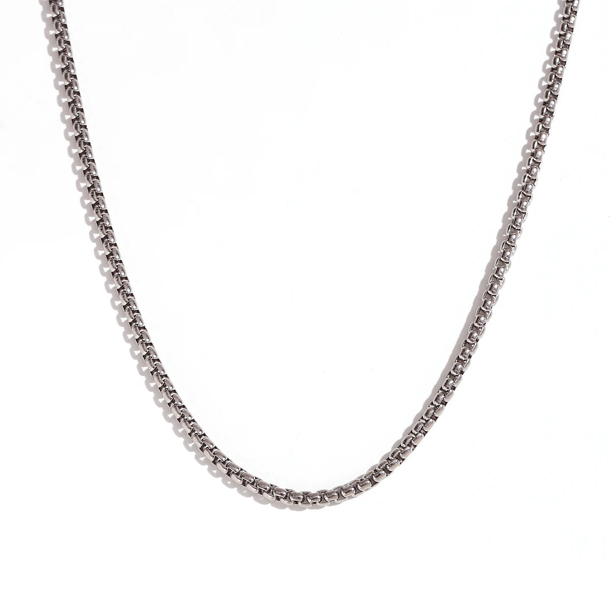 Water Wave Chain Necklace Stainless Steel Snake Link Multiple Wear Jewelry