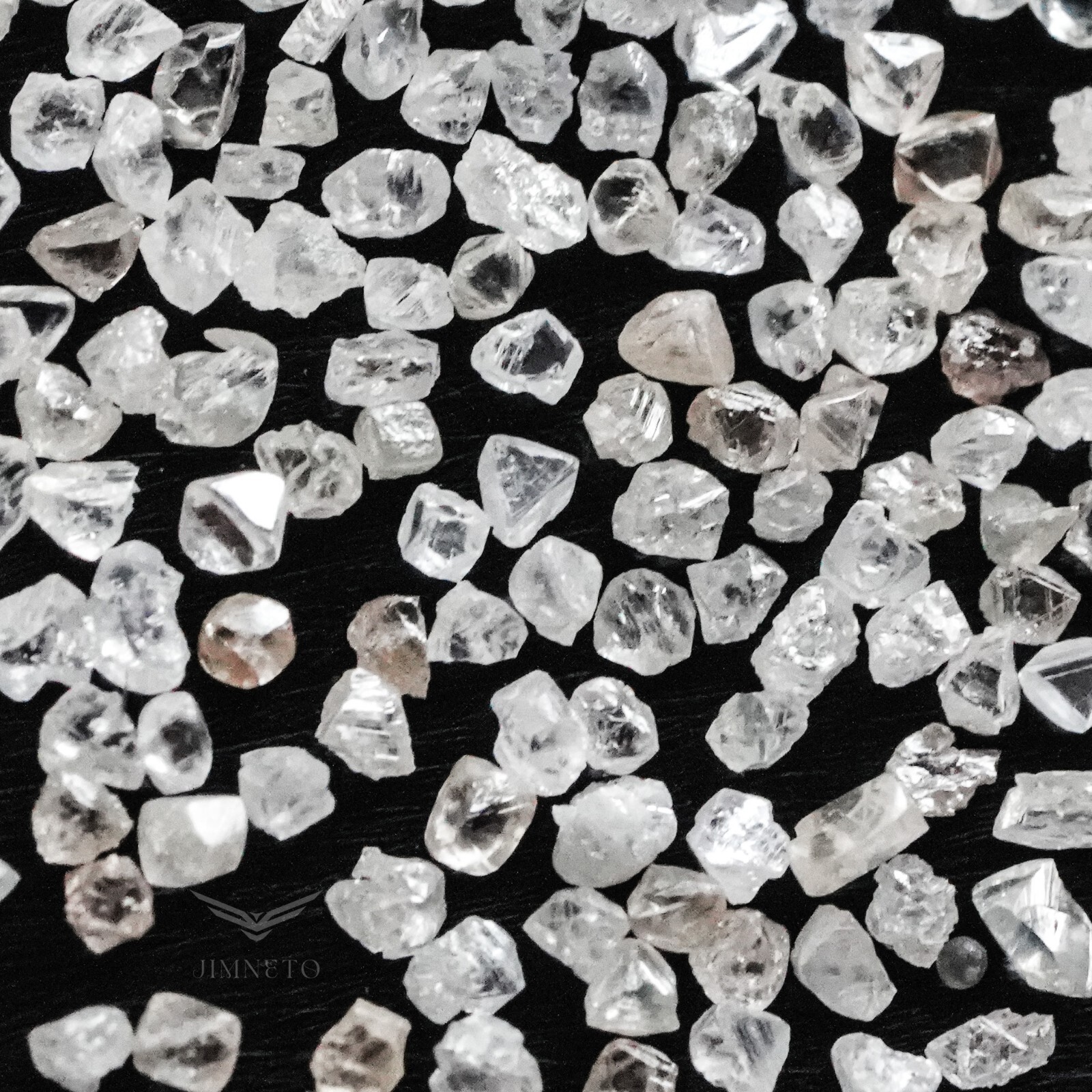 200 Pcs Natural Raw White Diamonds – Loose Rough Uncut, 1.00 CT Total